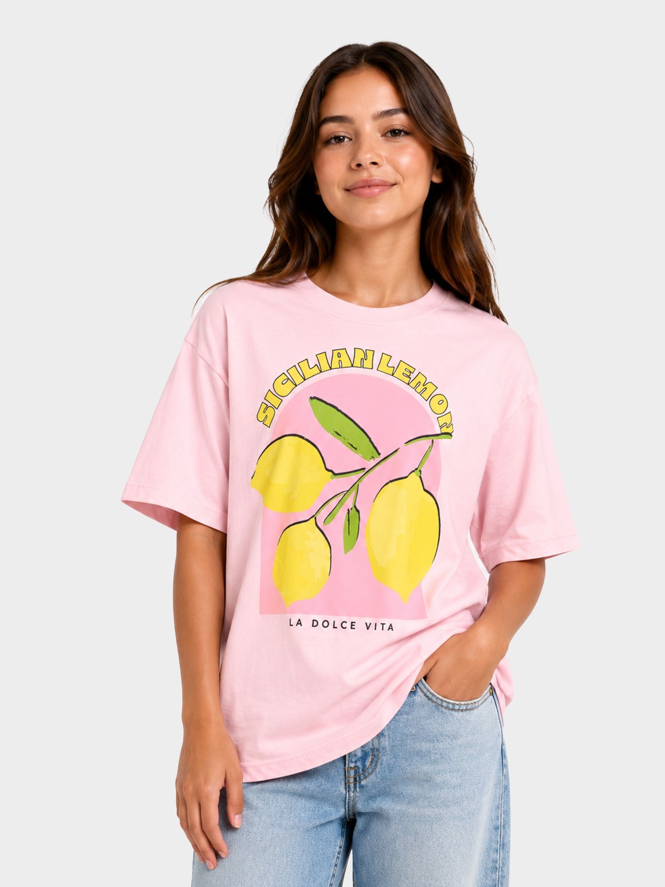Only KOGLIMONE LIFE S/S RLX PRINT TOP JR Tickled Pink/Sicilian 00118577-EKA26011400003536