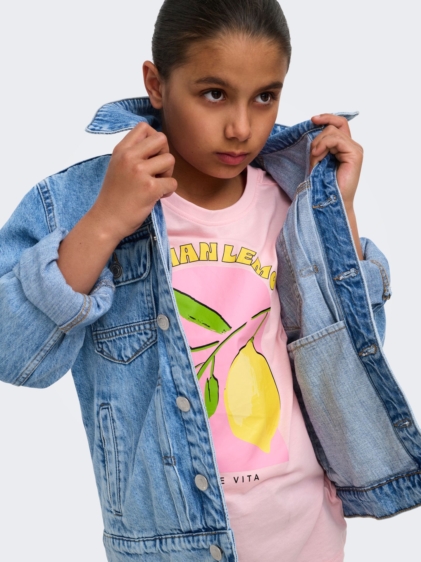 Kids Only KOGLIMONE LIFE S/S RLX PRINT TOP JR Tickled Pink/Sicilian 2900166793021