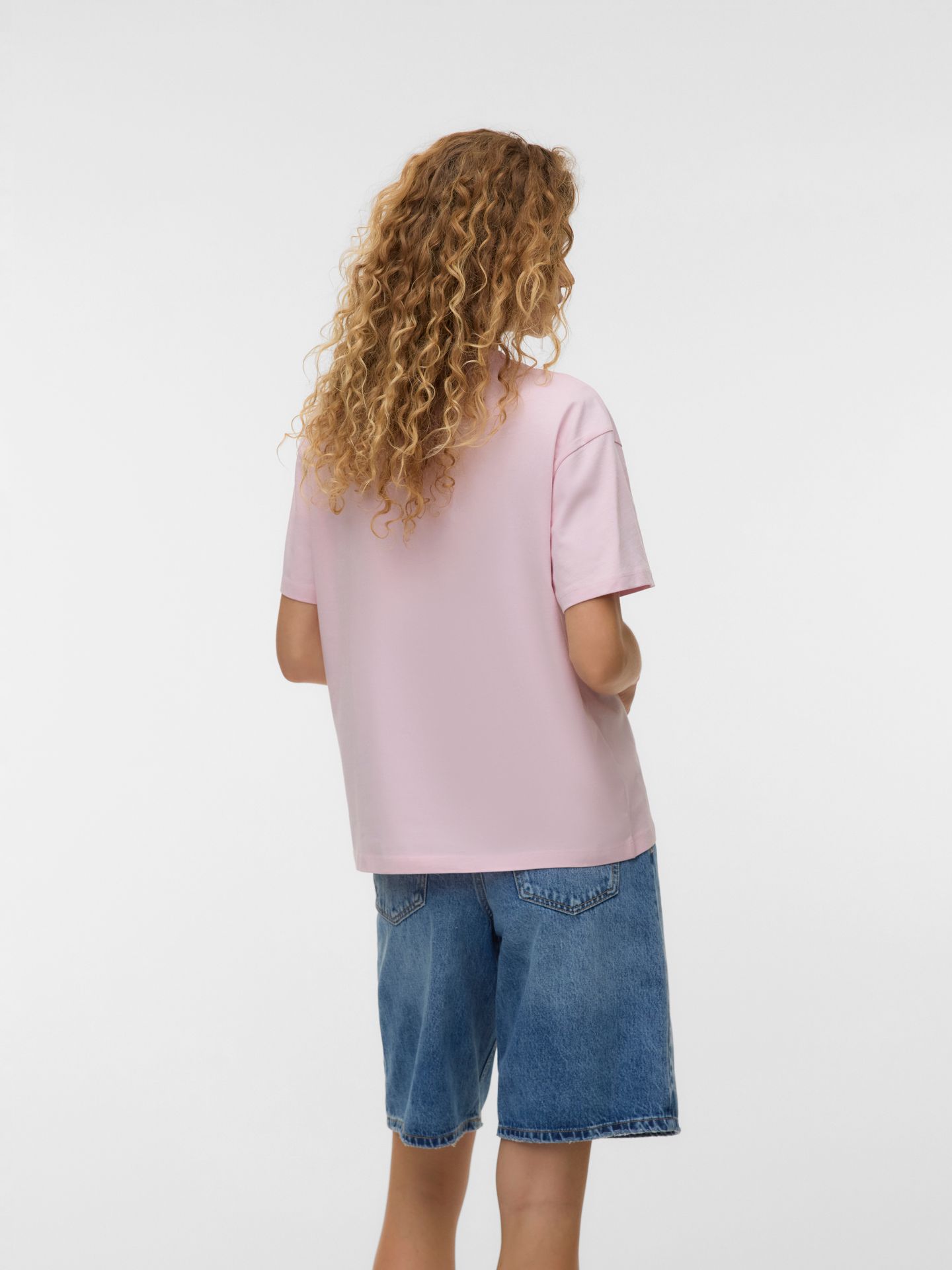 Vero Moda VMNINNA MIA SS TOP BOX JRS Pink-A-Boo/MELBOURNE 2900166798026