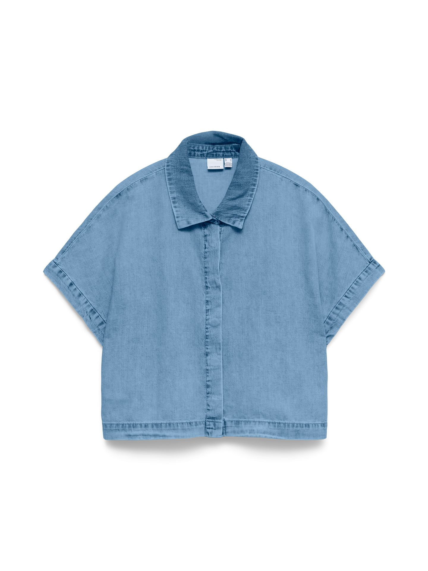 Vero Moda VMINGEBORG SS DENIM SHIRT MIX Light Blue Denim 2900166799047