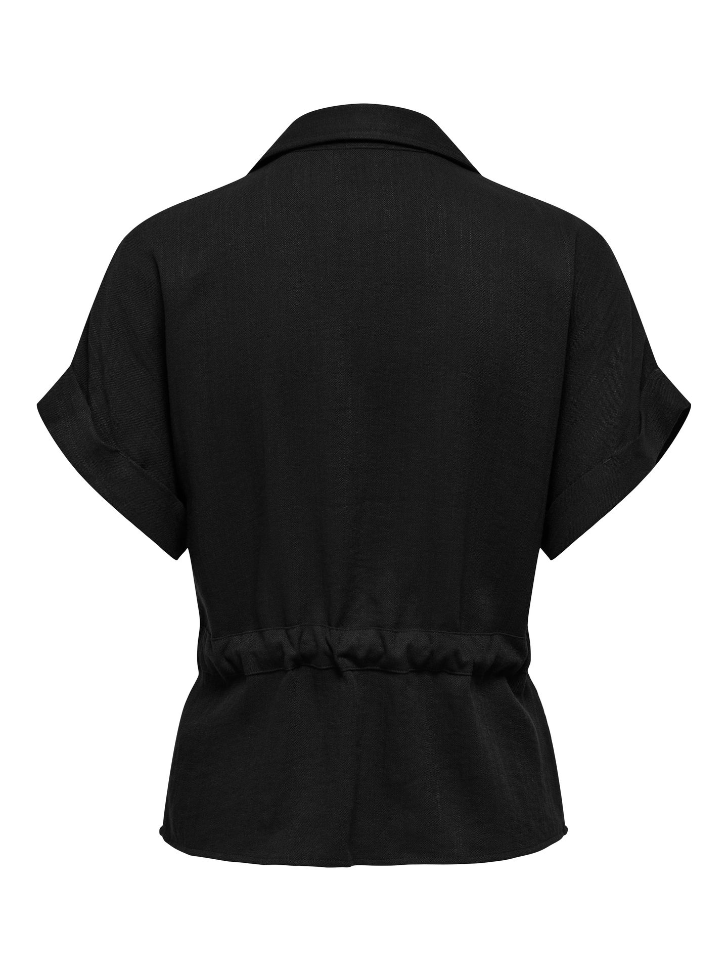 JDY JDYMILLE S/S ZIP SHIRT WVN NOOS Black 2900166801030
