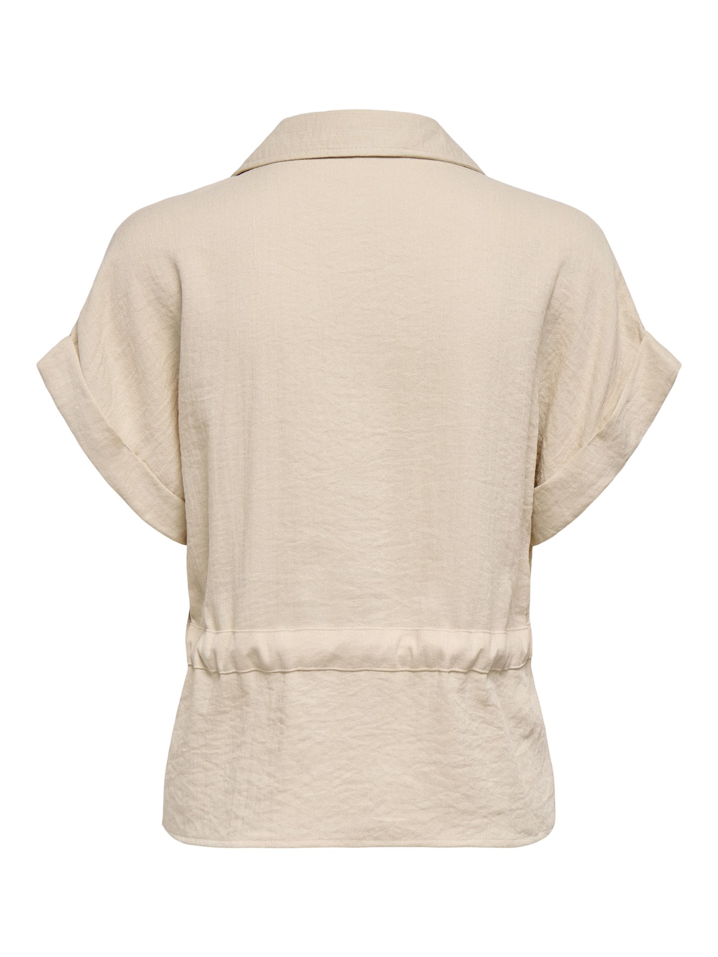 JDY JDYMILLE S/S ZIP SHIRT WVN NOOS Sandshell 2900166802037