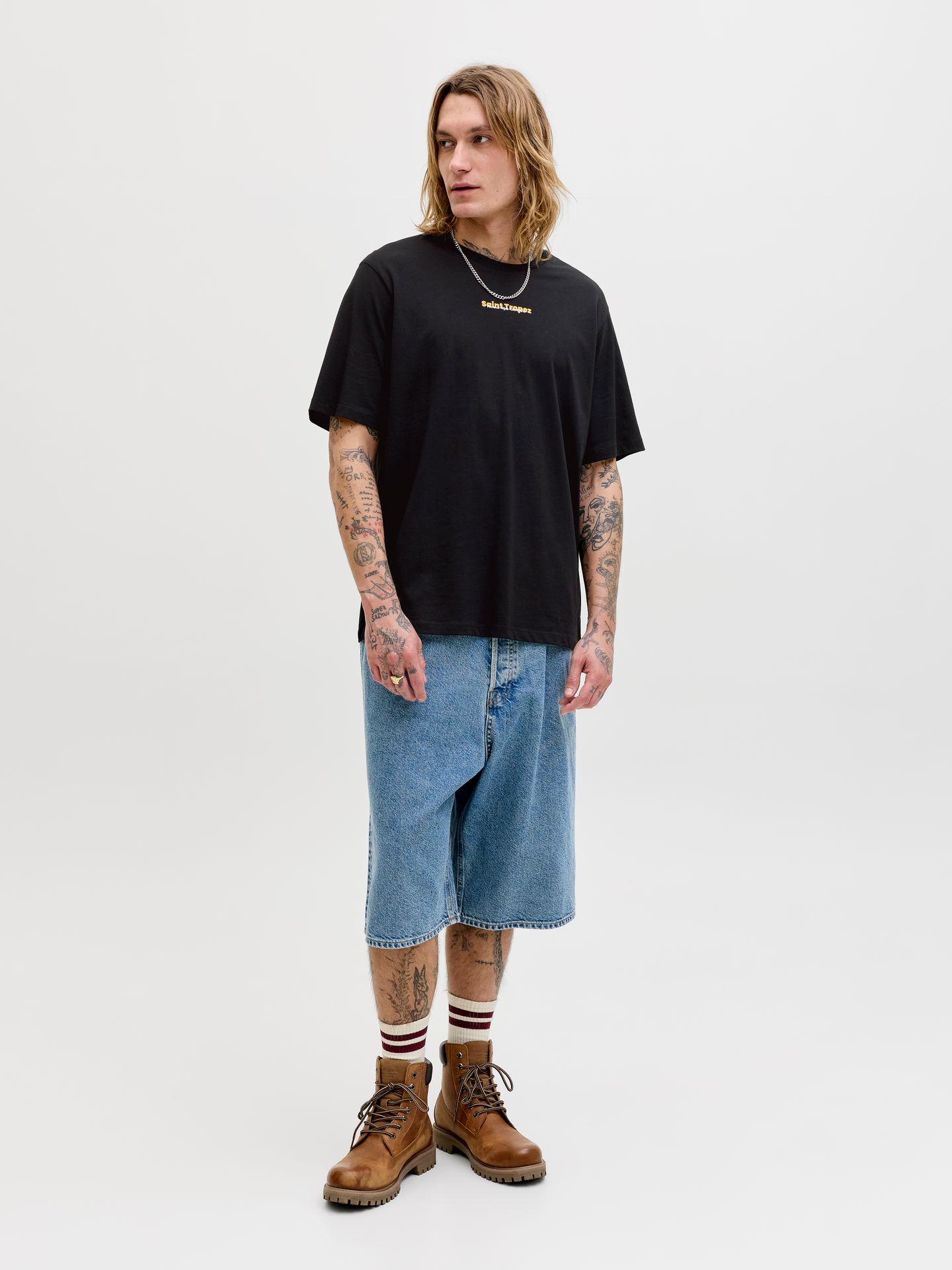 Jack & Jones JJCITY PHOTOPRINT TEE SS CREW NECK Black 2900166815051
