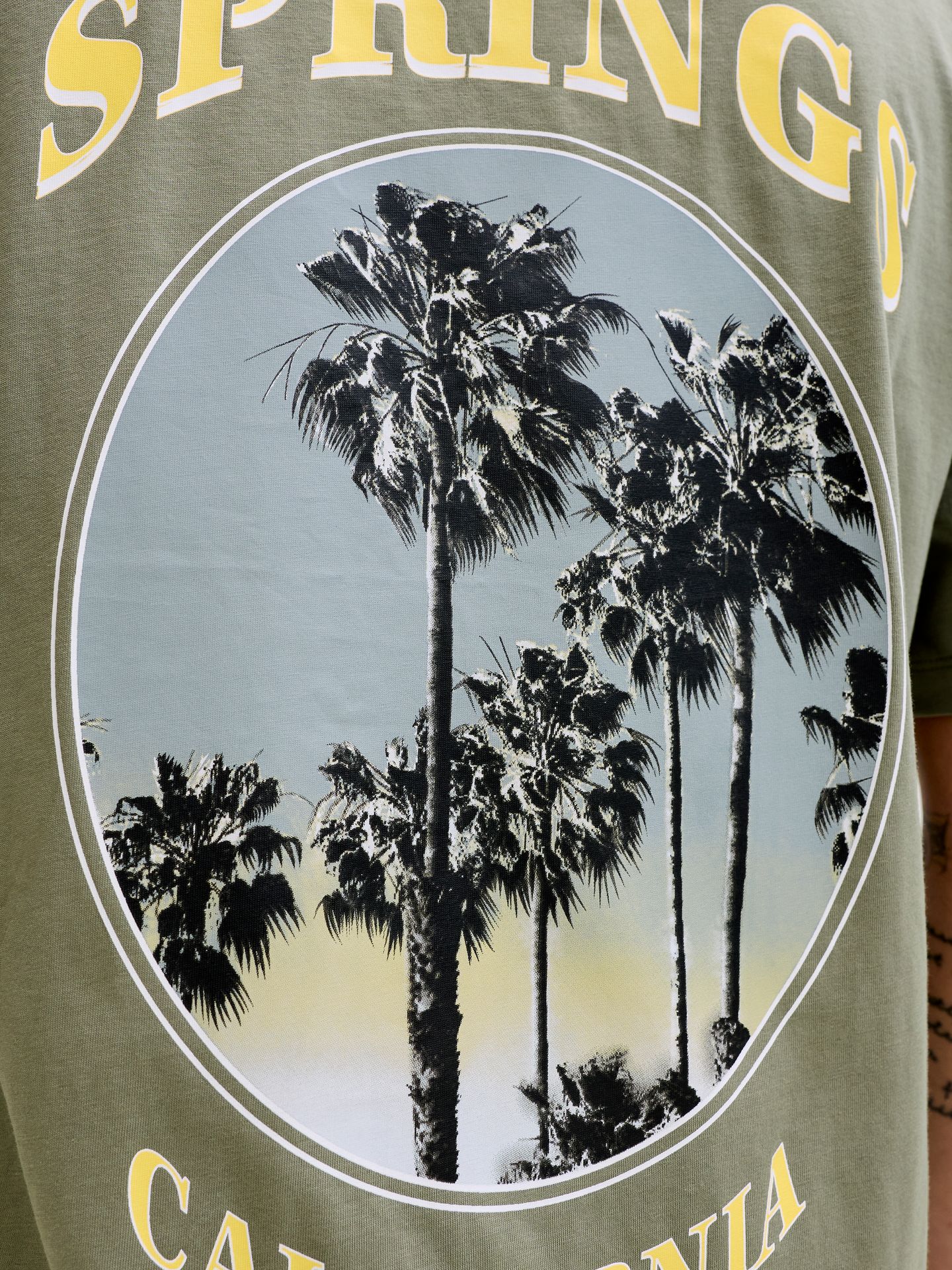 Jack & Jones JJCITY PHOTOPRINT TEE SS CREW NECK Vetiver 2900166817031