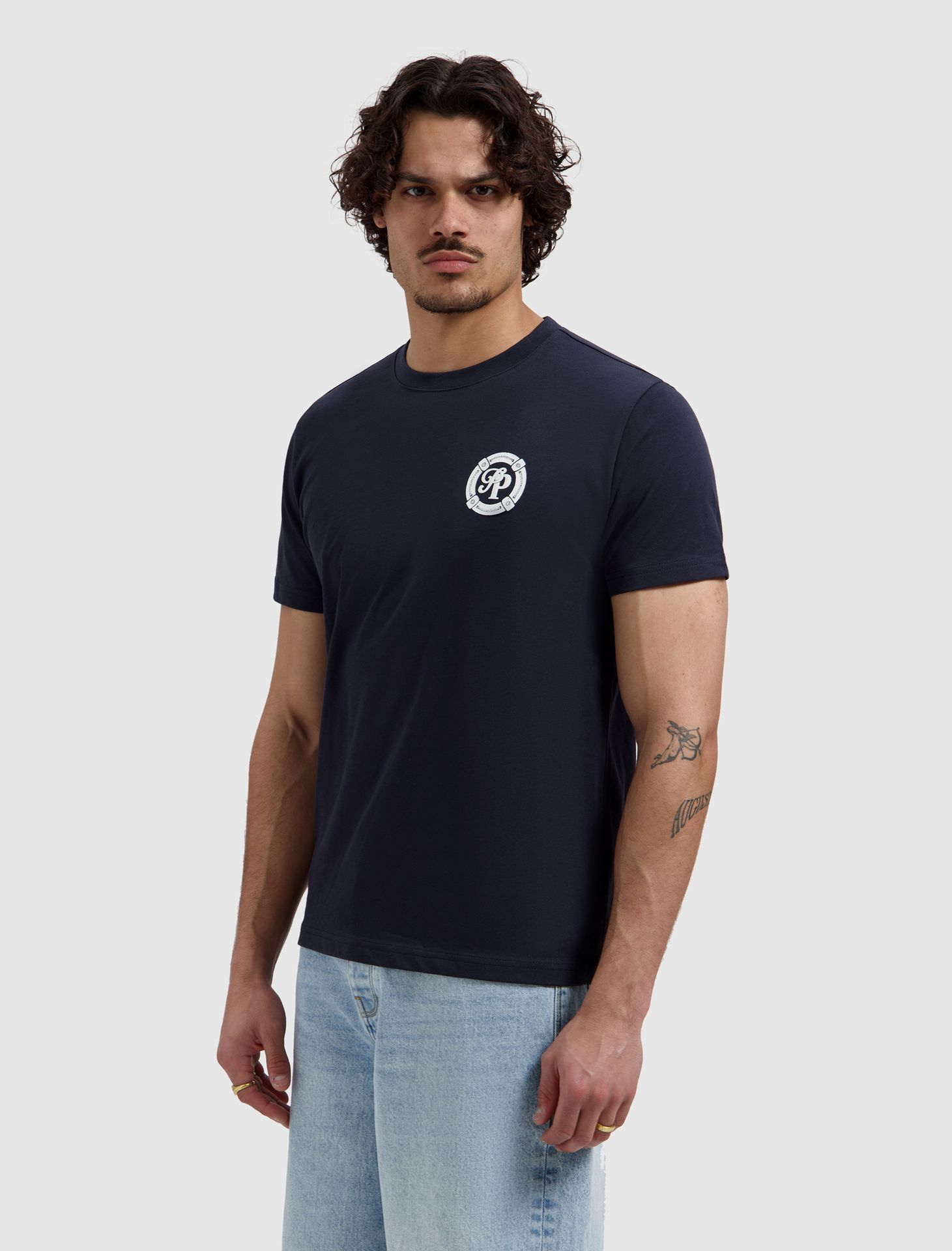 Pure Path Buoy Initials T-shirt 57 dark navy 2900166821069