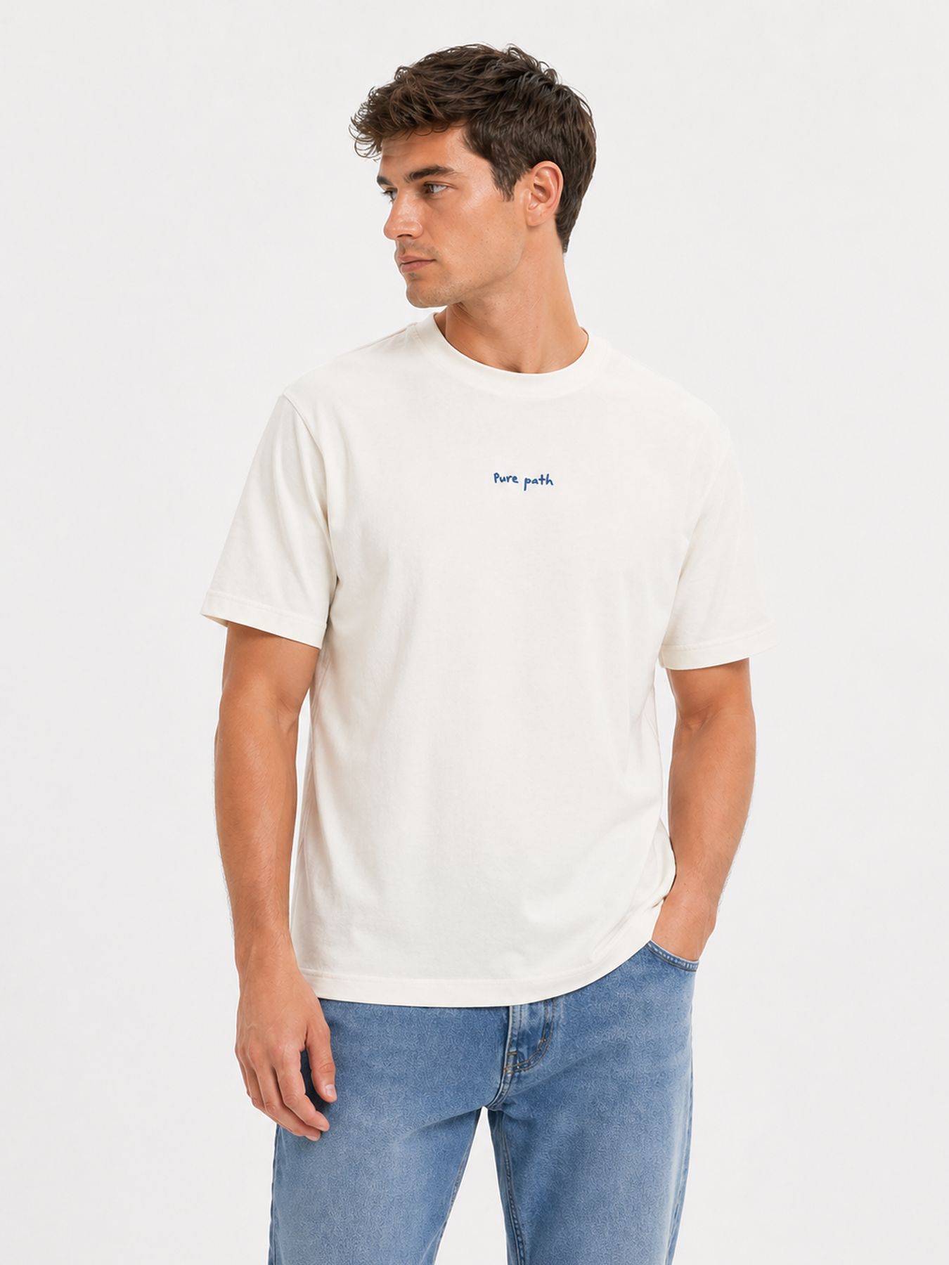 Pure Path Pixel Flower T-shirt 45 off white 2900166824060