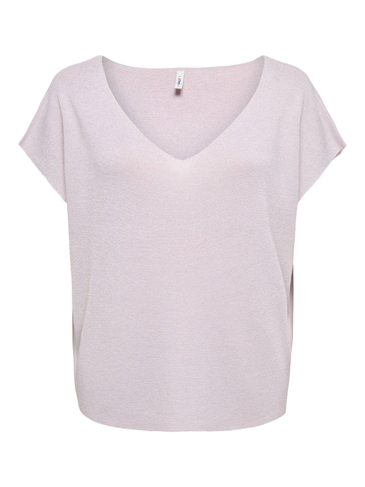 Only ONLSHINA SS GLITTER V-NECK CS KNT Pale Lilac/Smal ditsy cloud 2900166825012