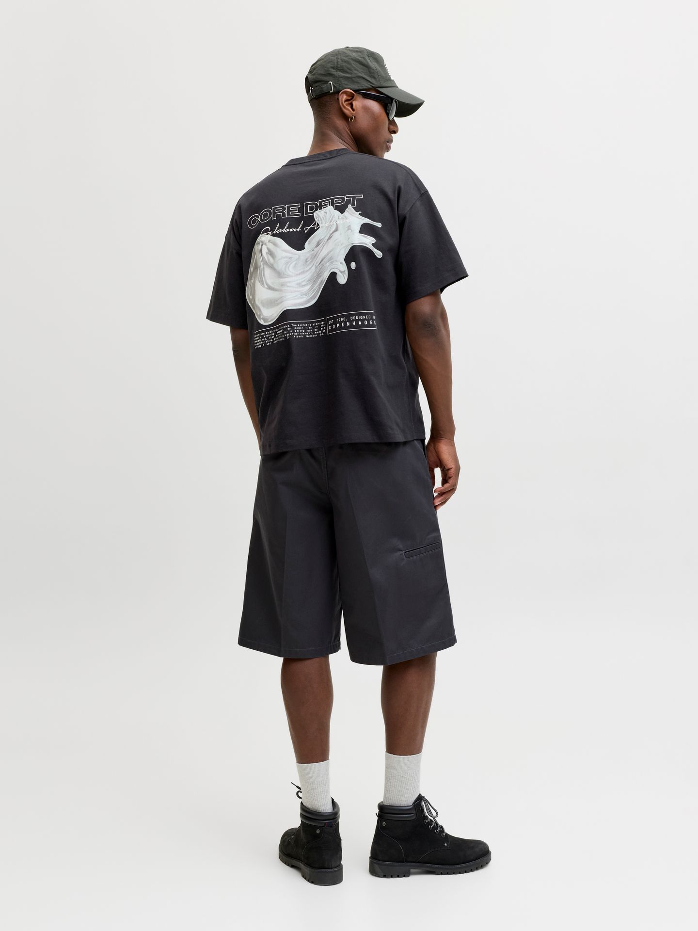 Jack & Jones JCOBIARRITZ CHROME PRINT TEE STYD S Black 2900166828020