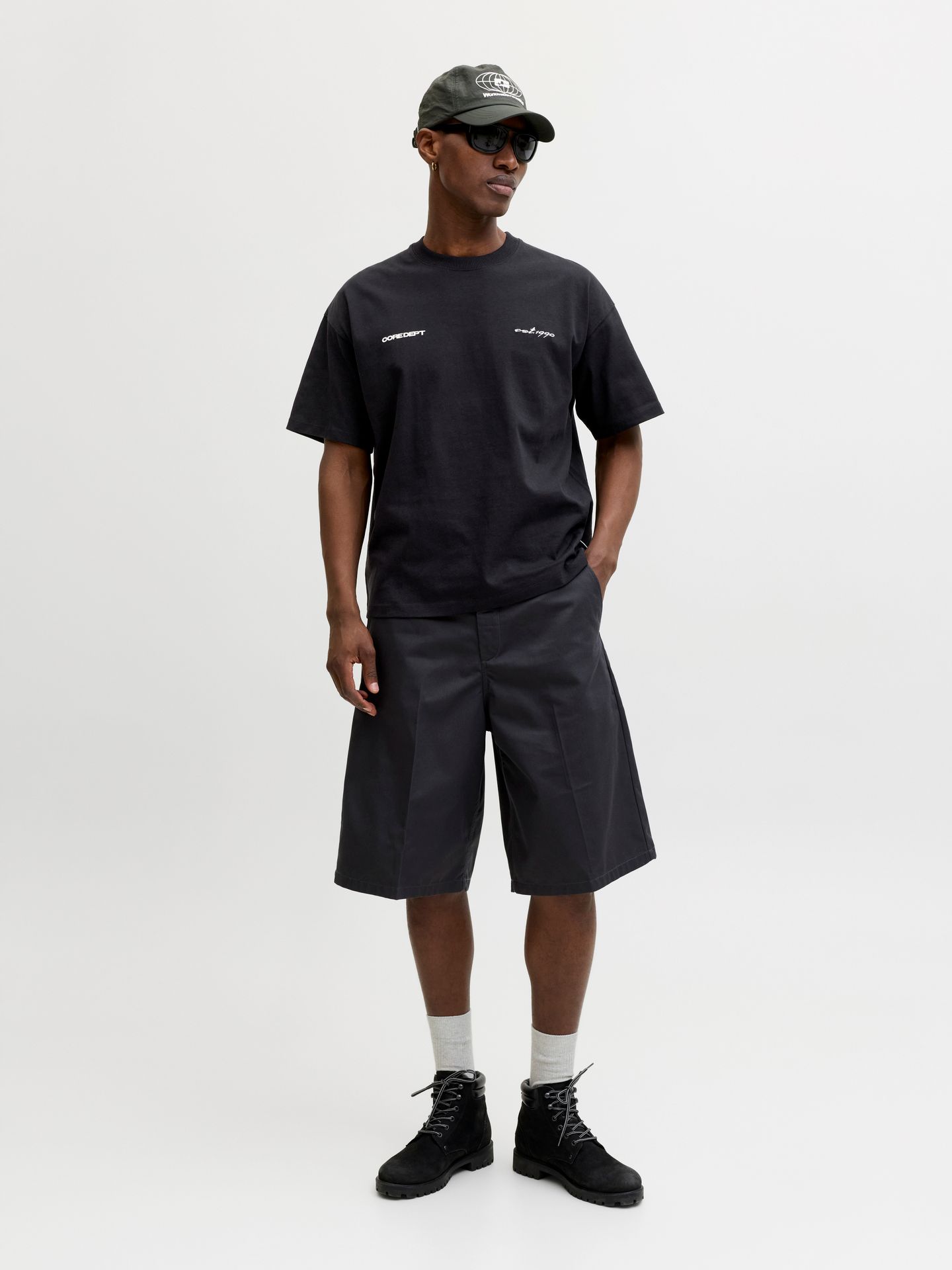 Jack & Jones JCOBIARRITZ CHROME PRINT TEE STYD S Black 2900166828020