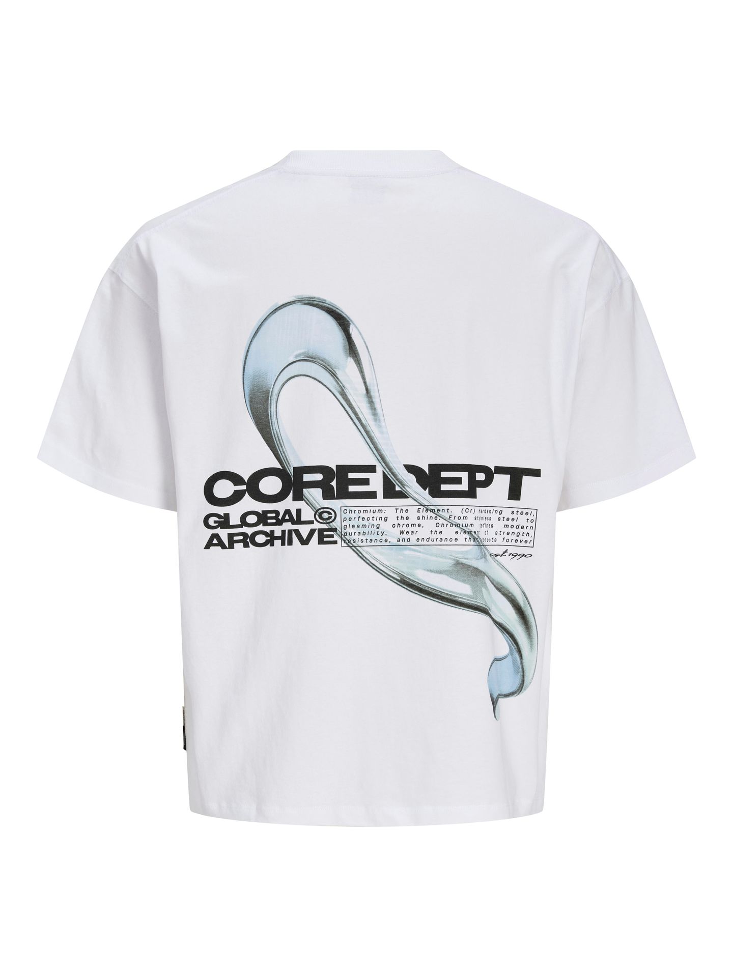 Jack & Jones JCOBIARRITZ CHROME PRINT TEE STYD S Bright White 2900166829027