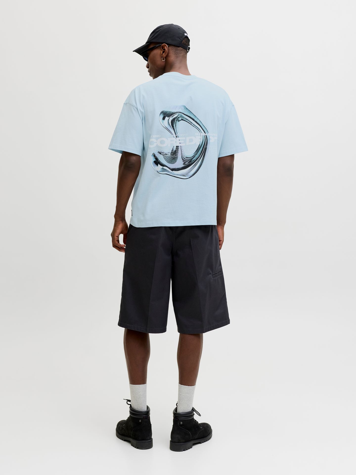 Jack & Jones JCOBIARRITZ CHROME PRINT TEE STYD S Omphalodes 2900166830023