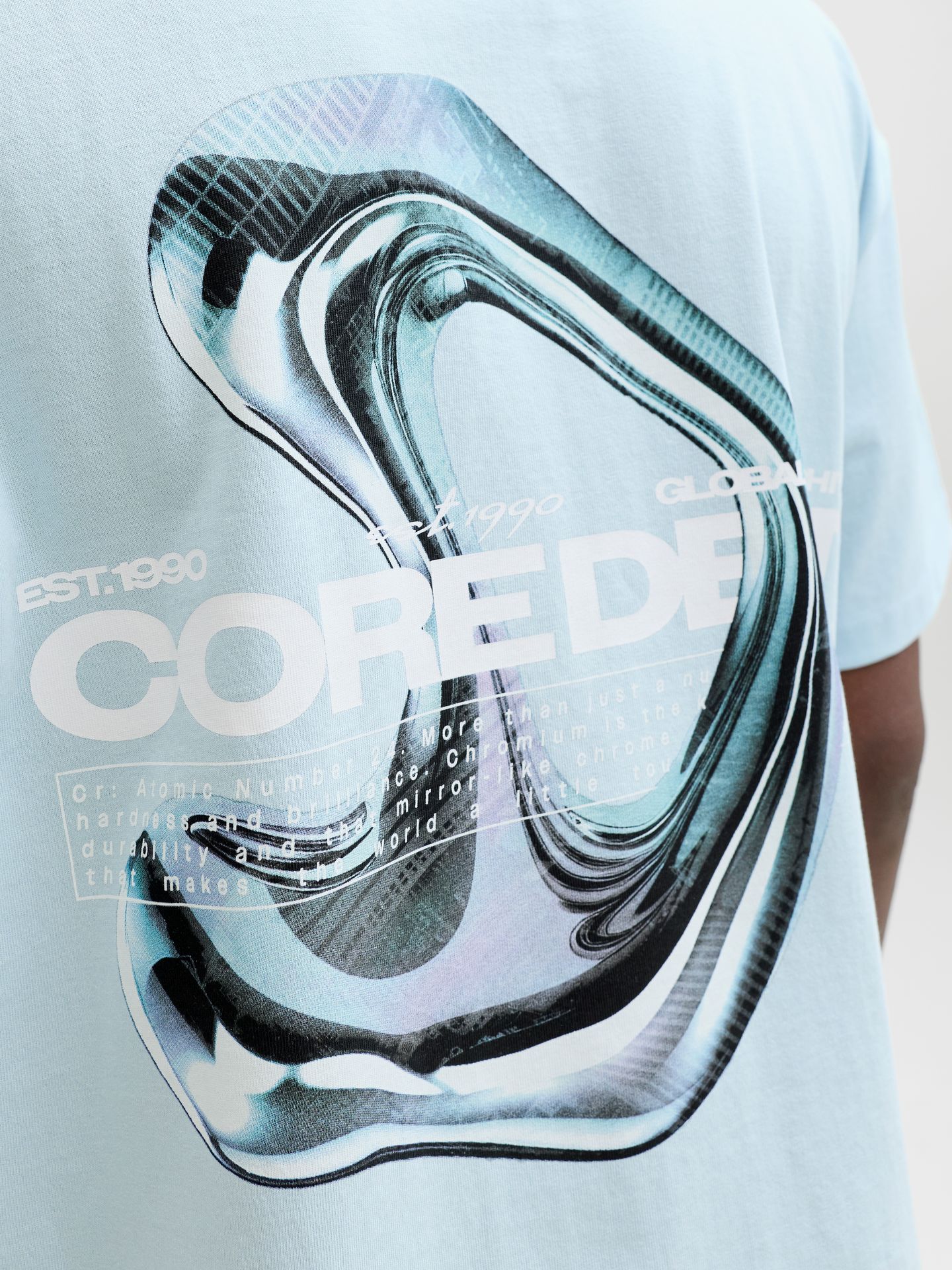 Jack & Jones JCOBIARRITZ CHROME PRINT TEE STYD S Omphalodes 2900166830023