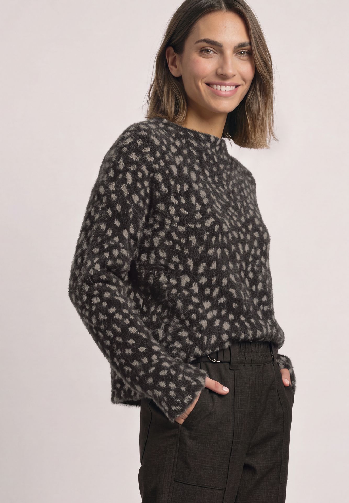 Street-One A326068 LTD QR fluffy dessin turtle black coffee 2900166900061