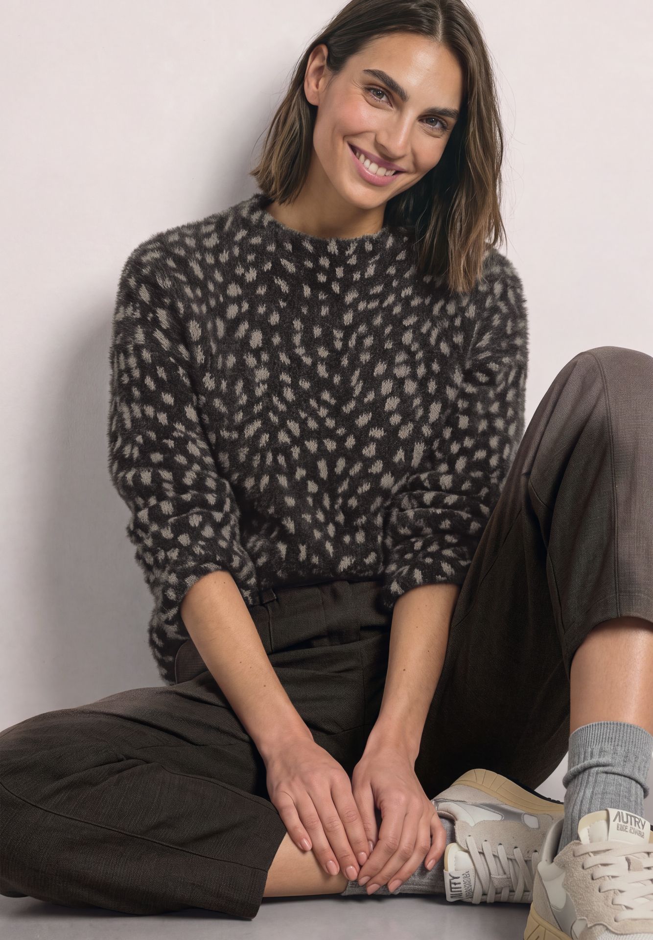Street-One A326068 LTD QR fluffy dessin turtle black coffee 2900166900061