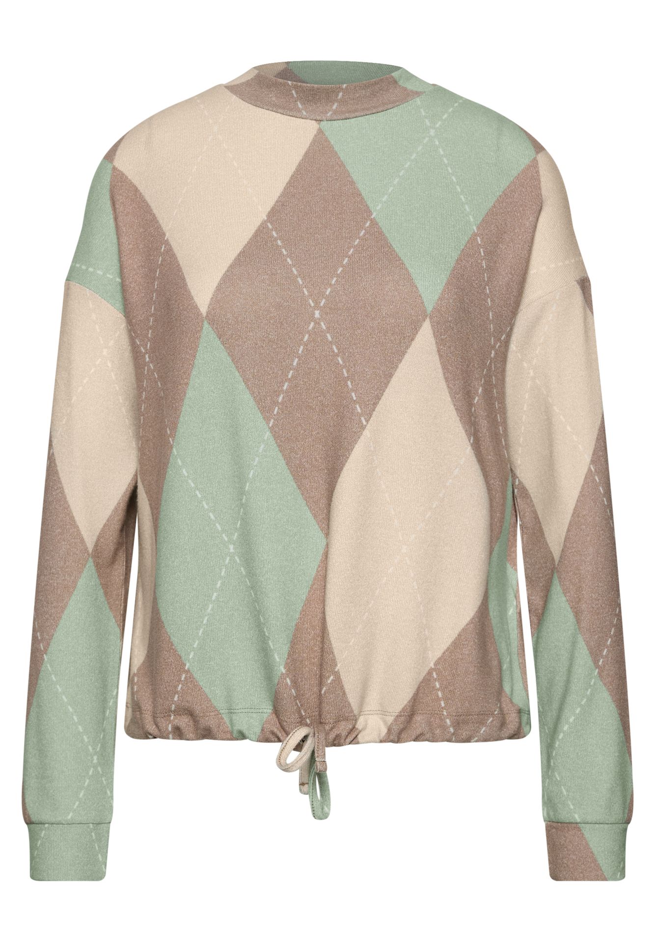 Street-One A326070 LTD QR printed soft shirt w eucalyptus green 00118618-EKA19000200001005
