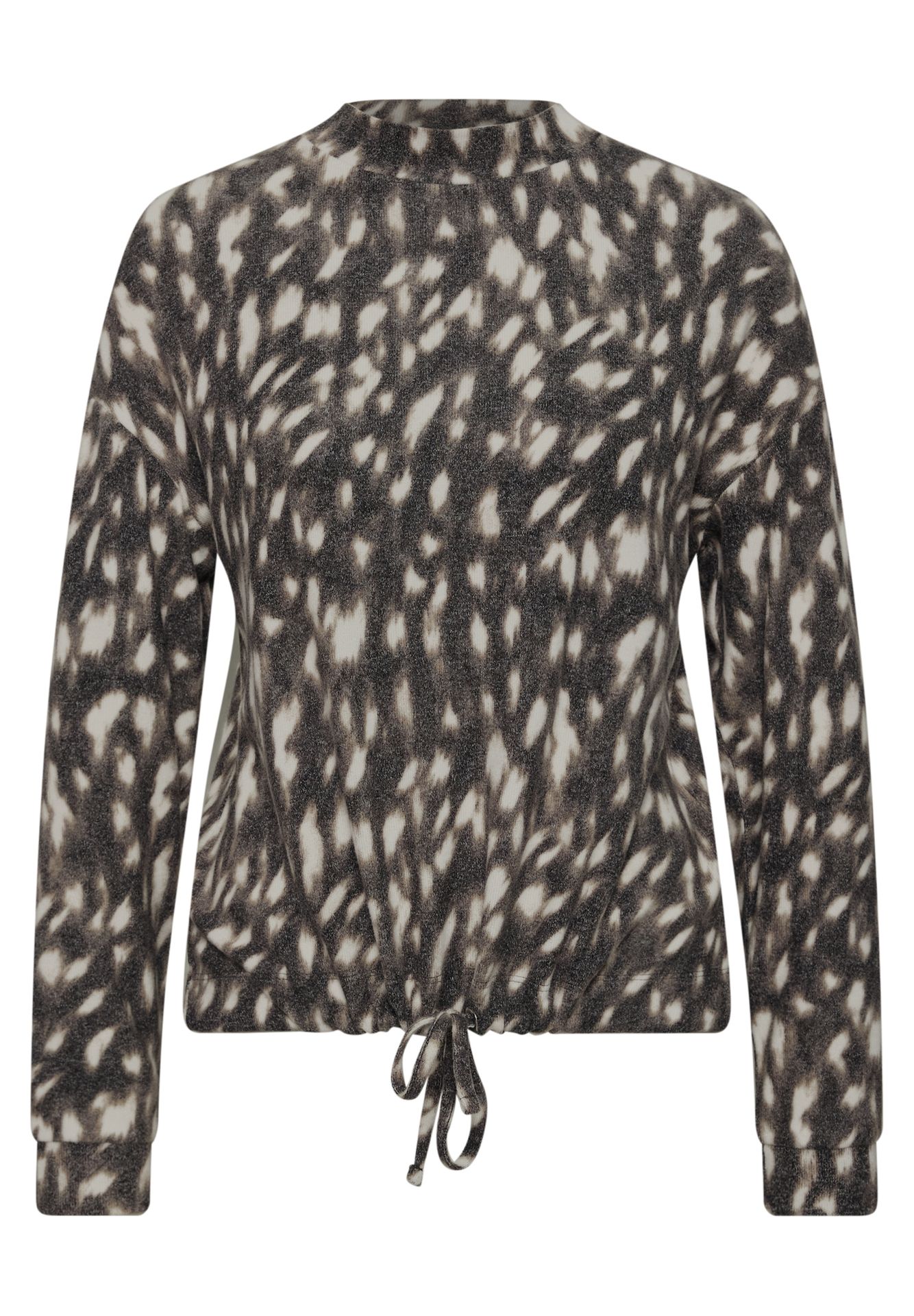 Street-One A326070 LTD QR printed soft shirt w black 00118618-L0019000200000011
