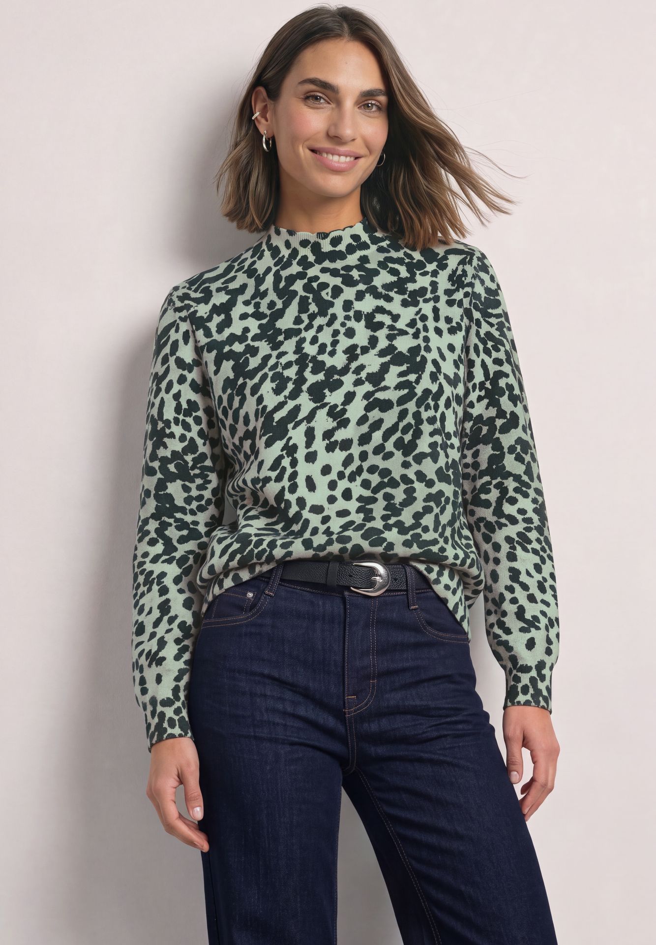 Street-One A304156 leo turtle sweater stormy green 2900166937029