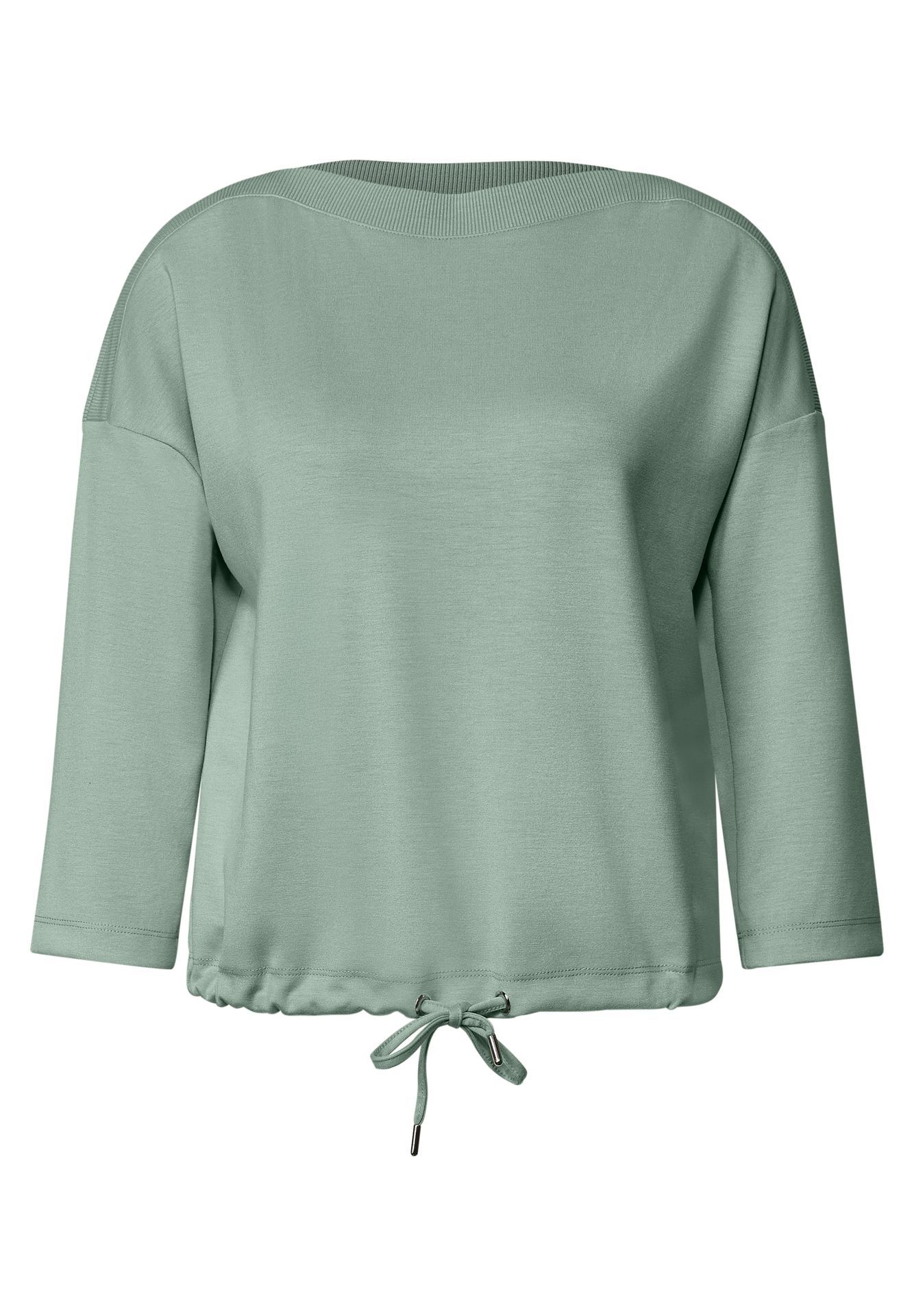 Street-One A326052 short u-boat shirt w.rib co eucalyptus green 00118648-EKA19000200001005