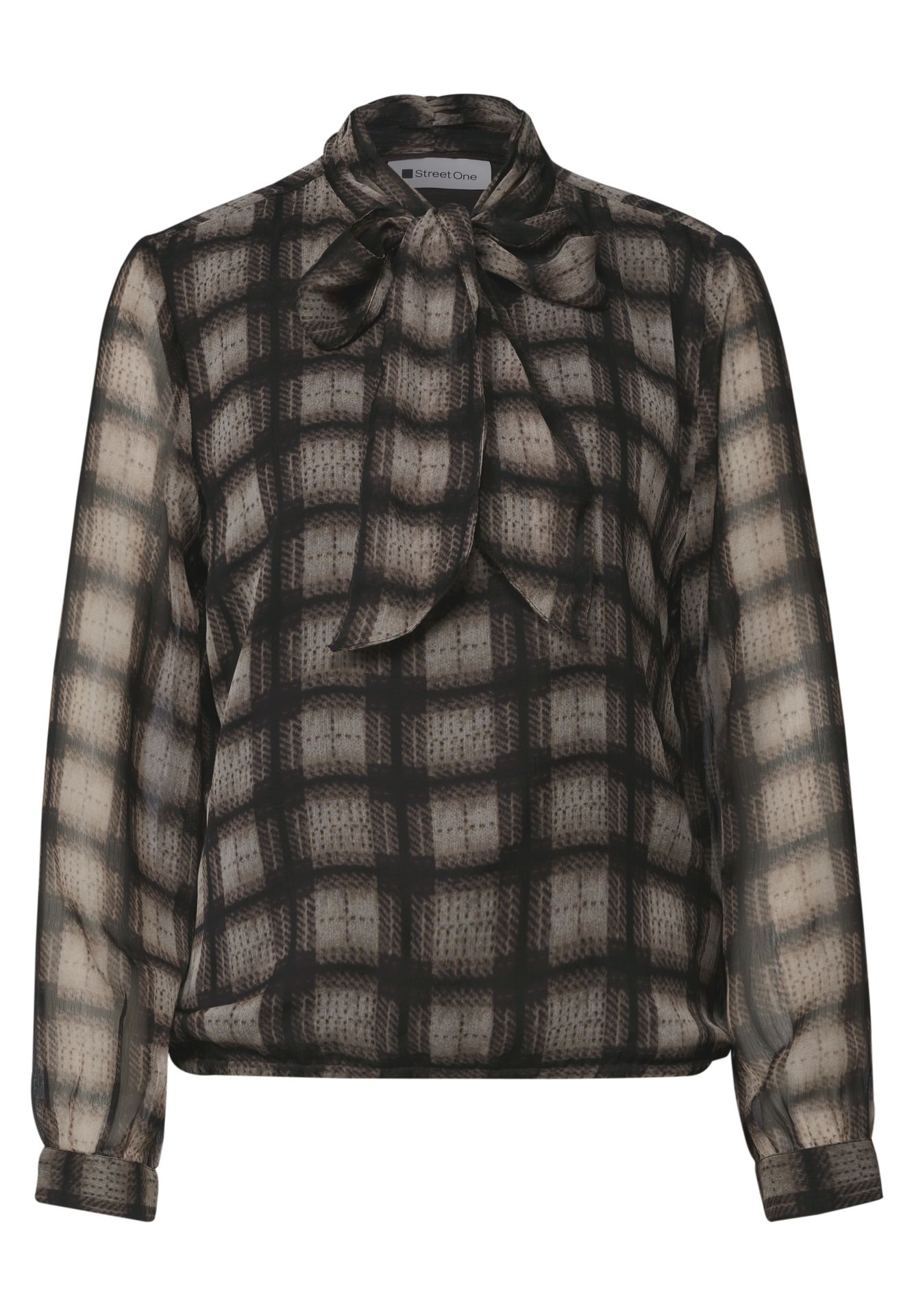 Street-One A347010 Chiffon blouse w tie detail sanded amber 00118665-EKA19000200000959