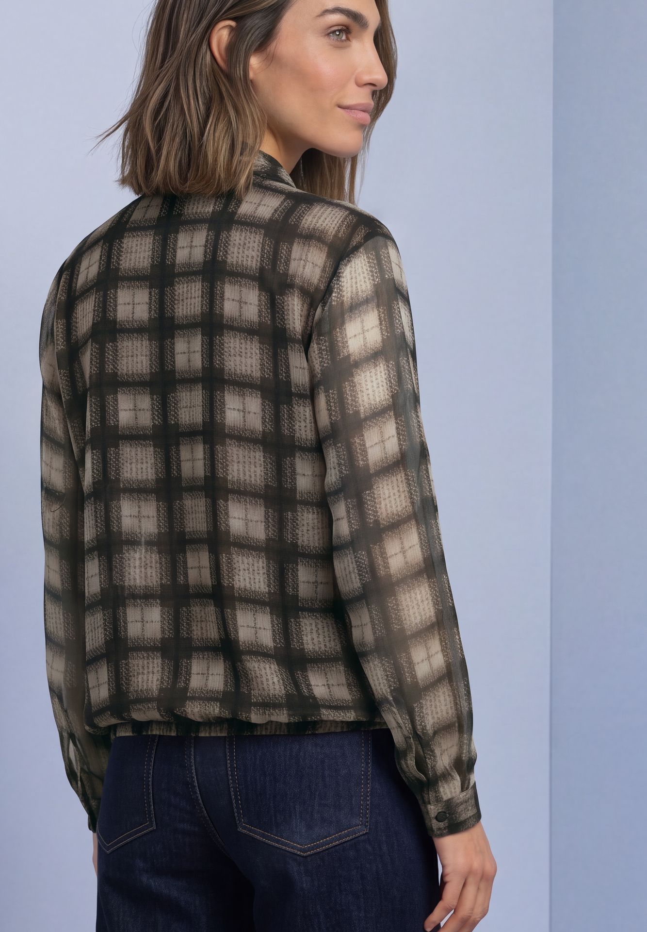 Street-One A347010 Chiffon blouse w tie detail sanded amber 2900166987048