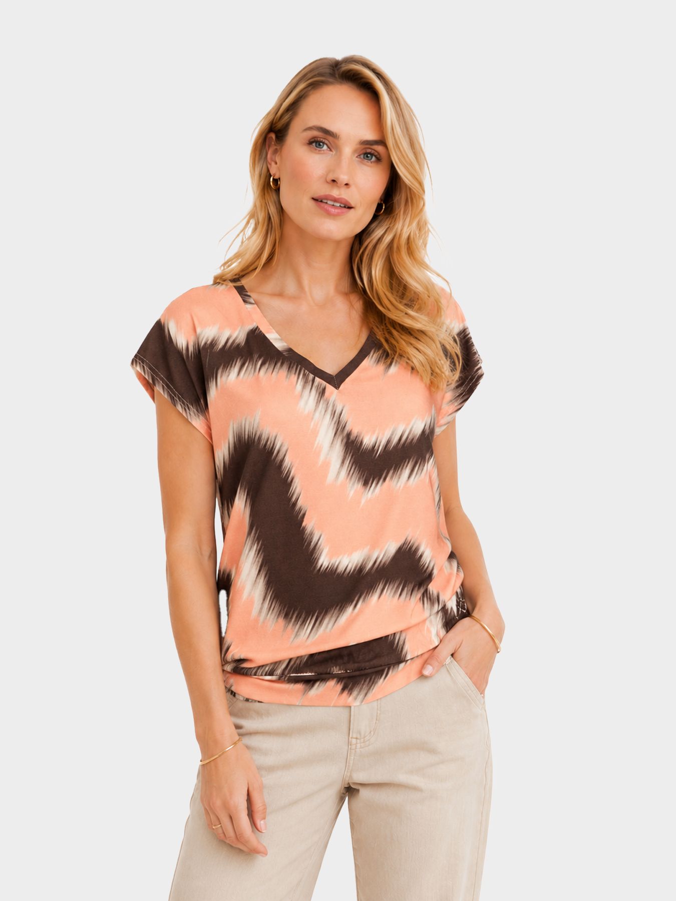 &Co Woman LUCIA ZIGZAG 64046 e-chocolate multi 2900167093076