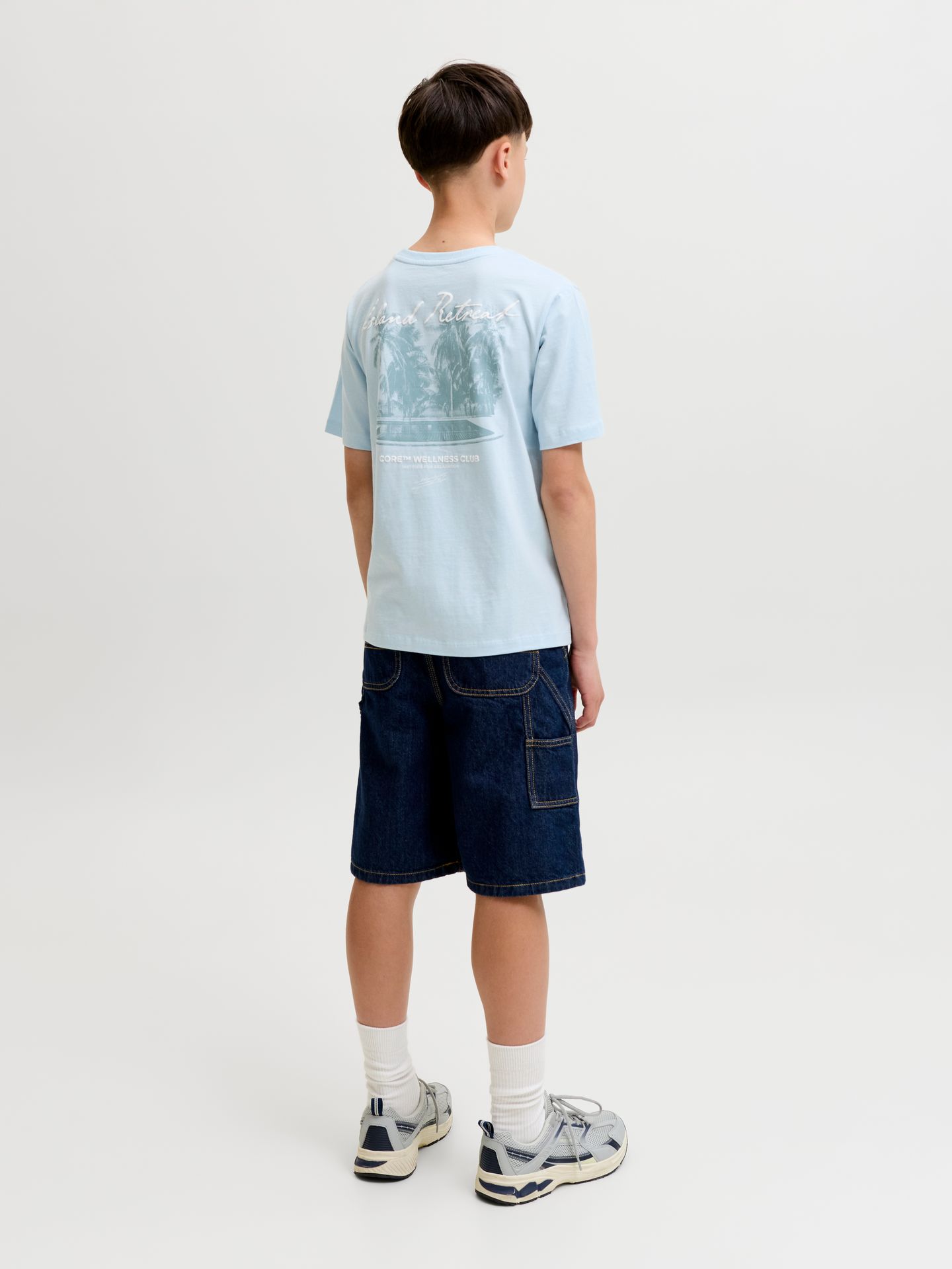 Jack & Jones JCOETERNA SCRIPT BACK PRINT TEE SS Omphalodes 2900167099023