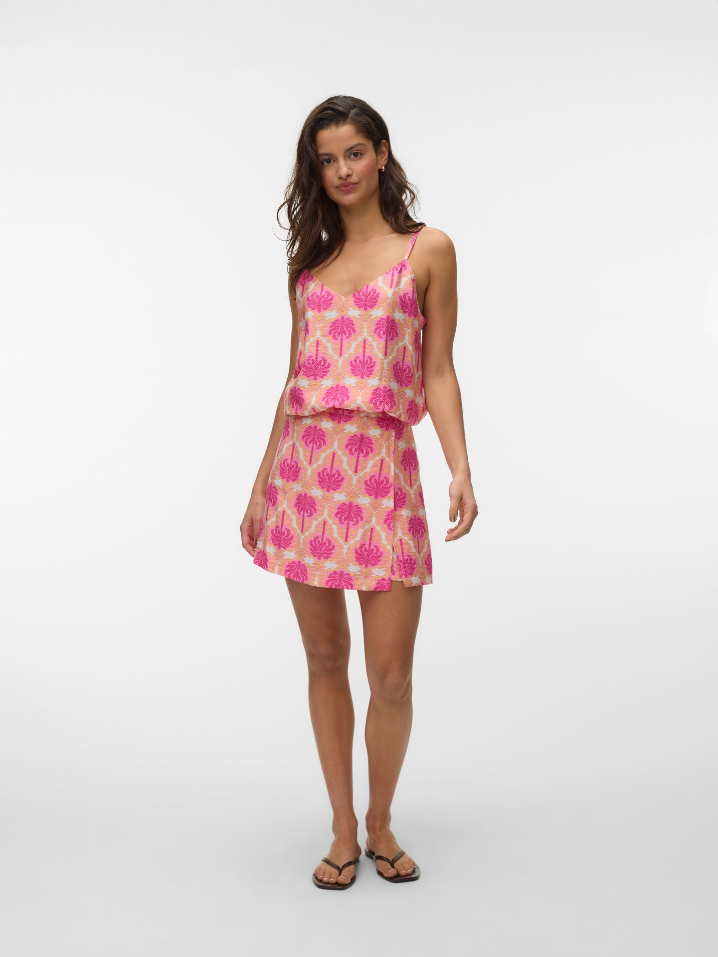 Vero Moda VMEVELIJN HW SKORT EXP Snow White/Bosphorus Embroidery 00118732-EKA26011400001275