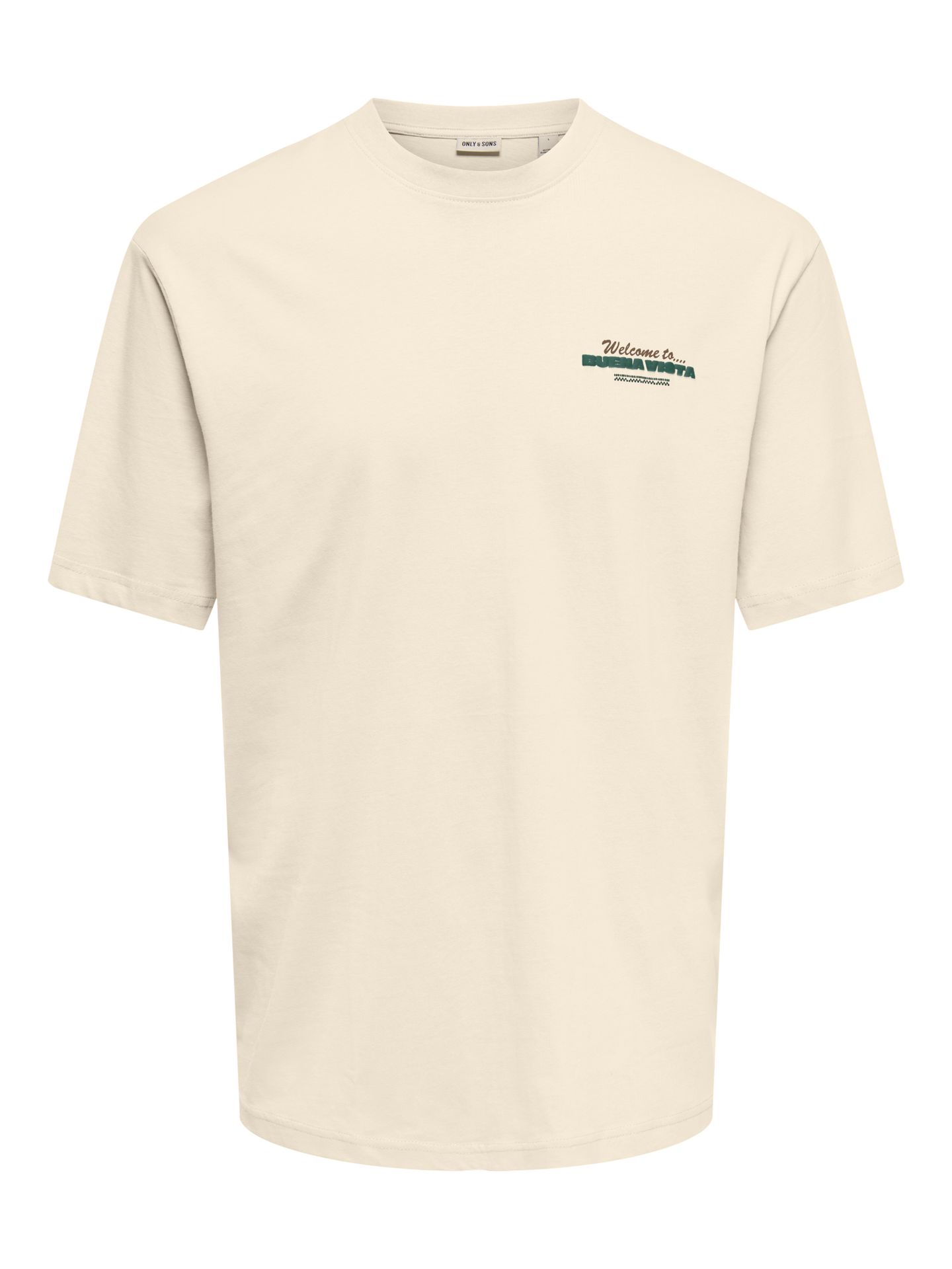Only & Sons ONSKIKI LIFE RLX SS TEE Antique White/ANTIQUE WHITE - CAP V 2900167109029