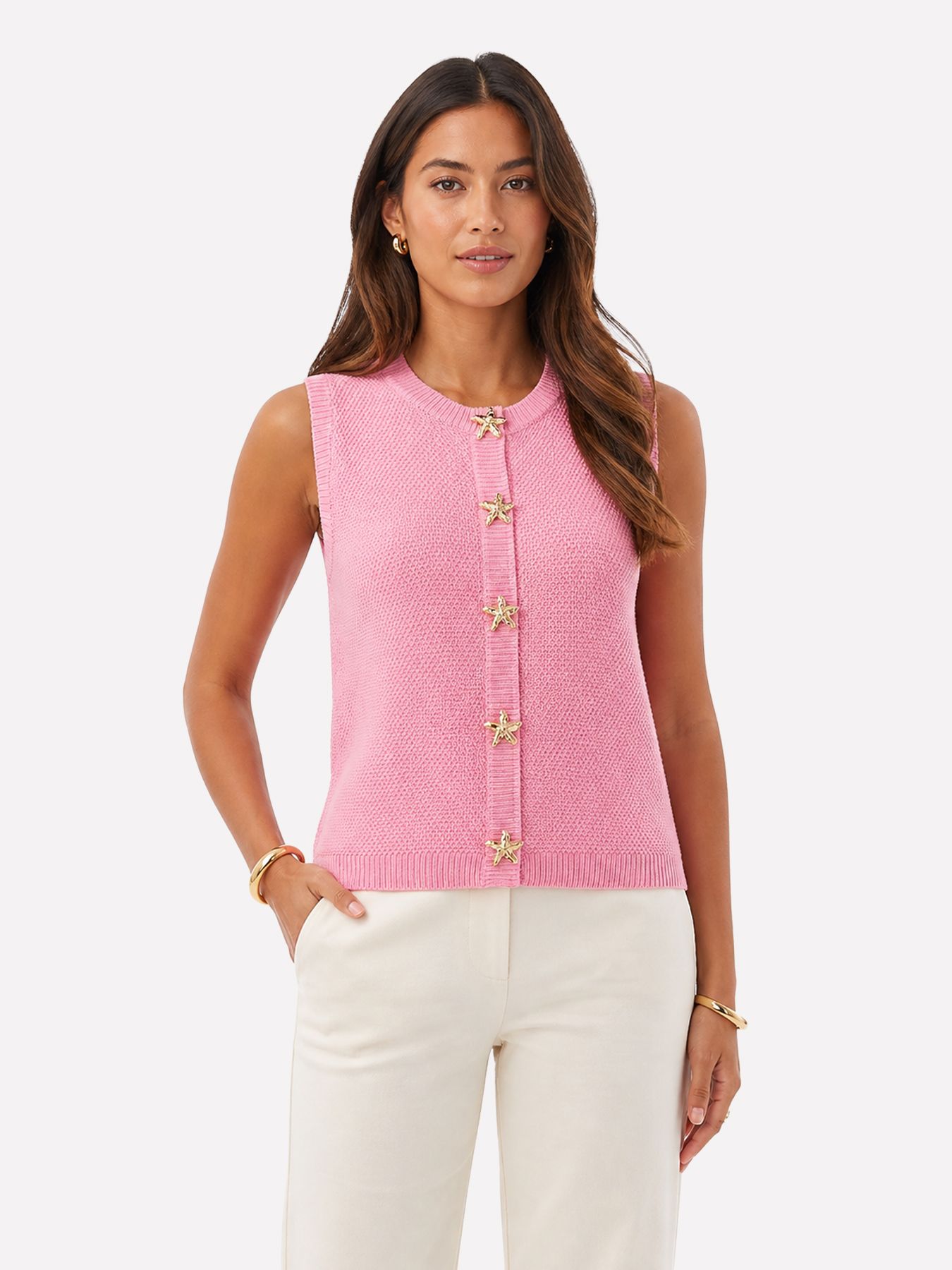Ydence Knitted top Mona Pink 00118744-VXD