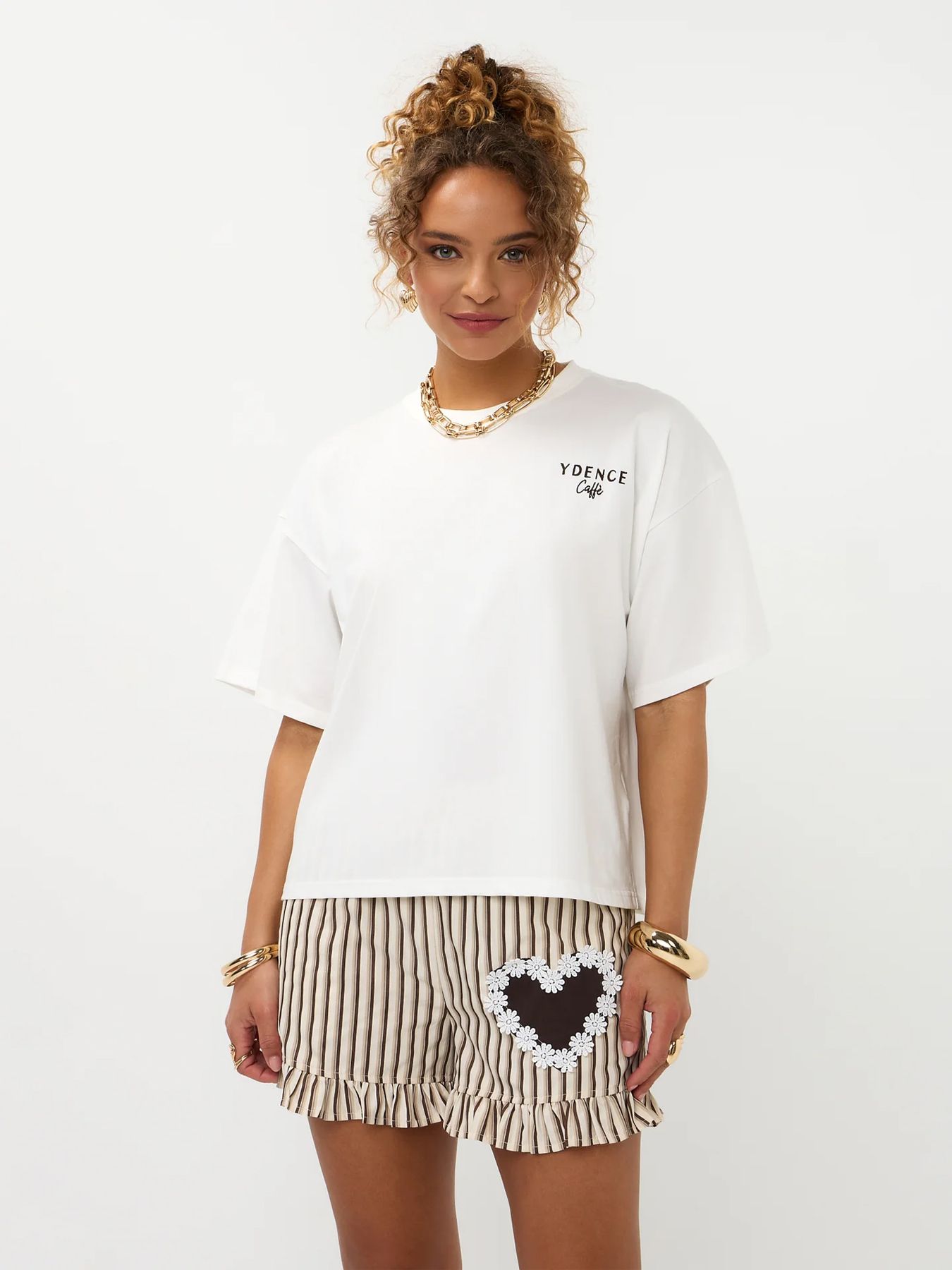 Ydence T-shirt Ydence cafe off white 00118746-W2