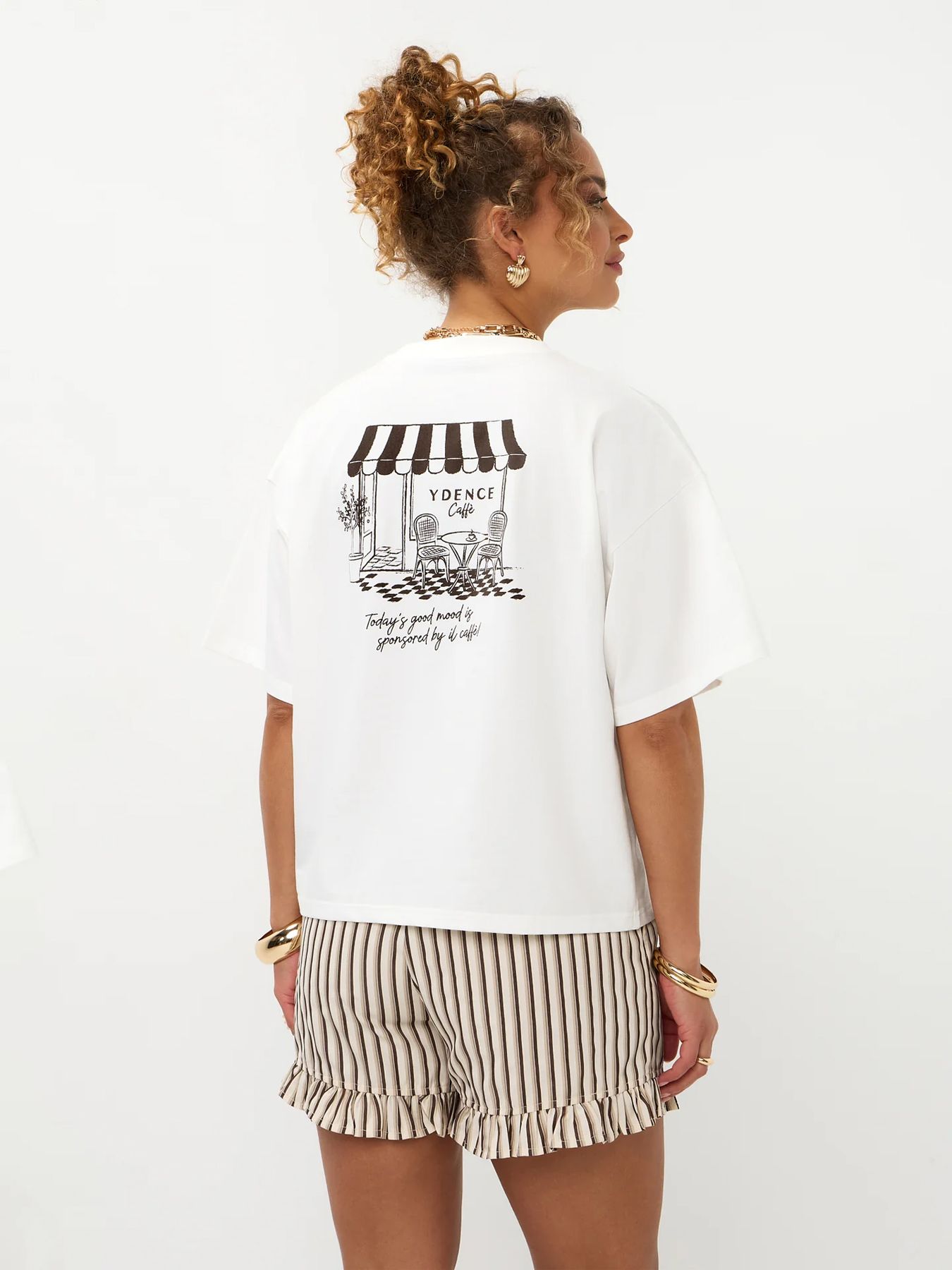 Ydence T-shirt Ydence cafe off white 2900167127023