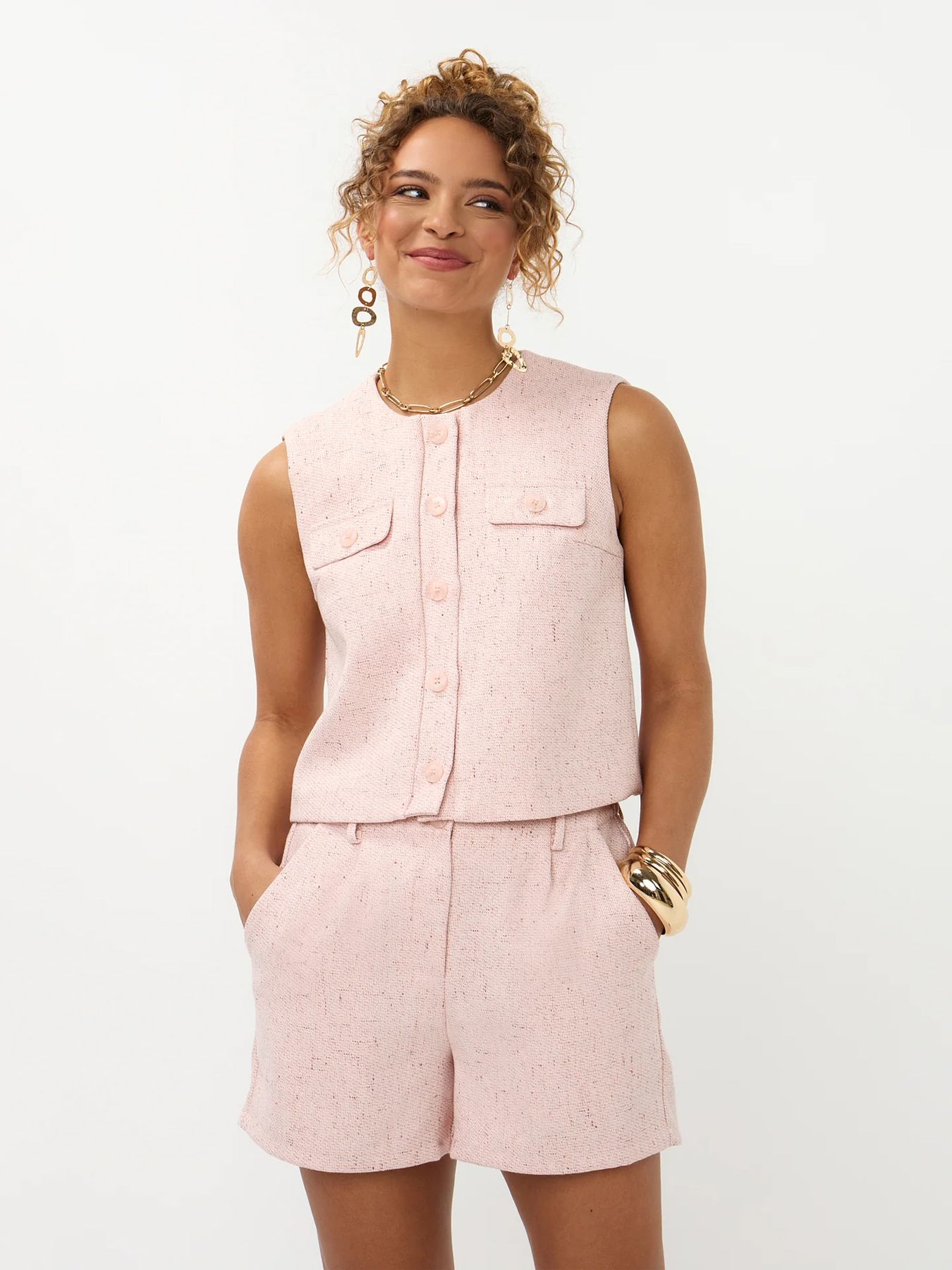 Ydence Gilet Amanda Pink 00118754-VXD
