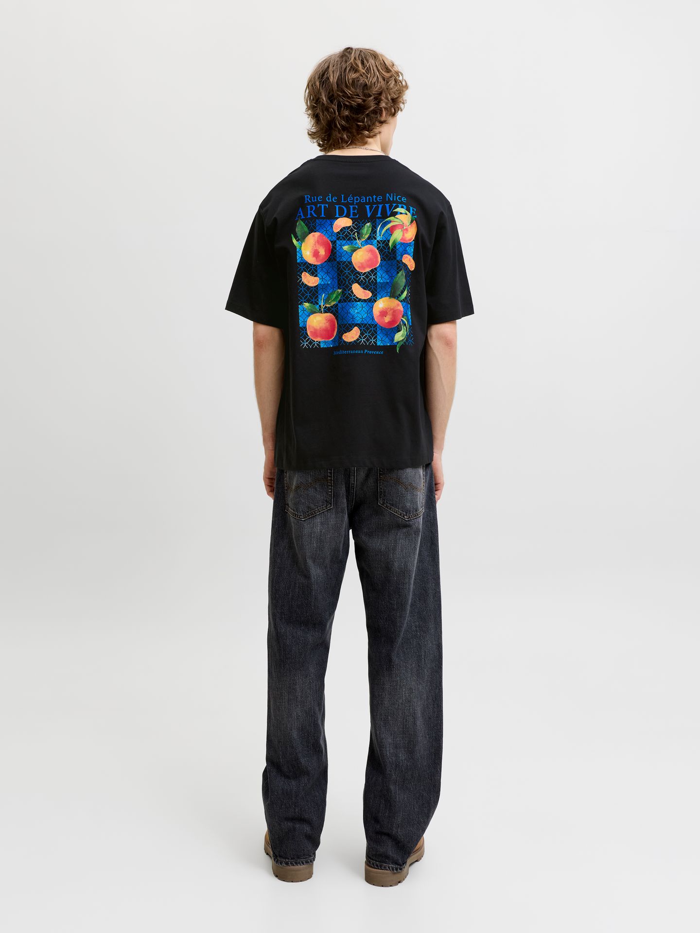 Jack & Jones JJLEMON TEE SS CREW NECK Black 2900167152032