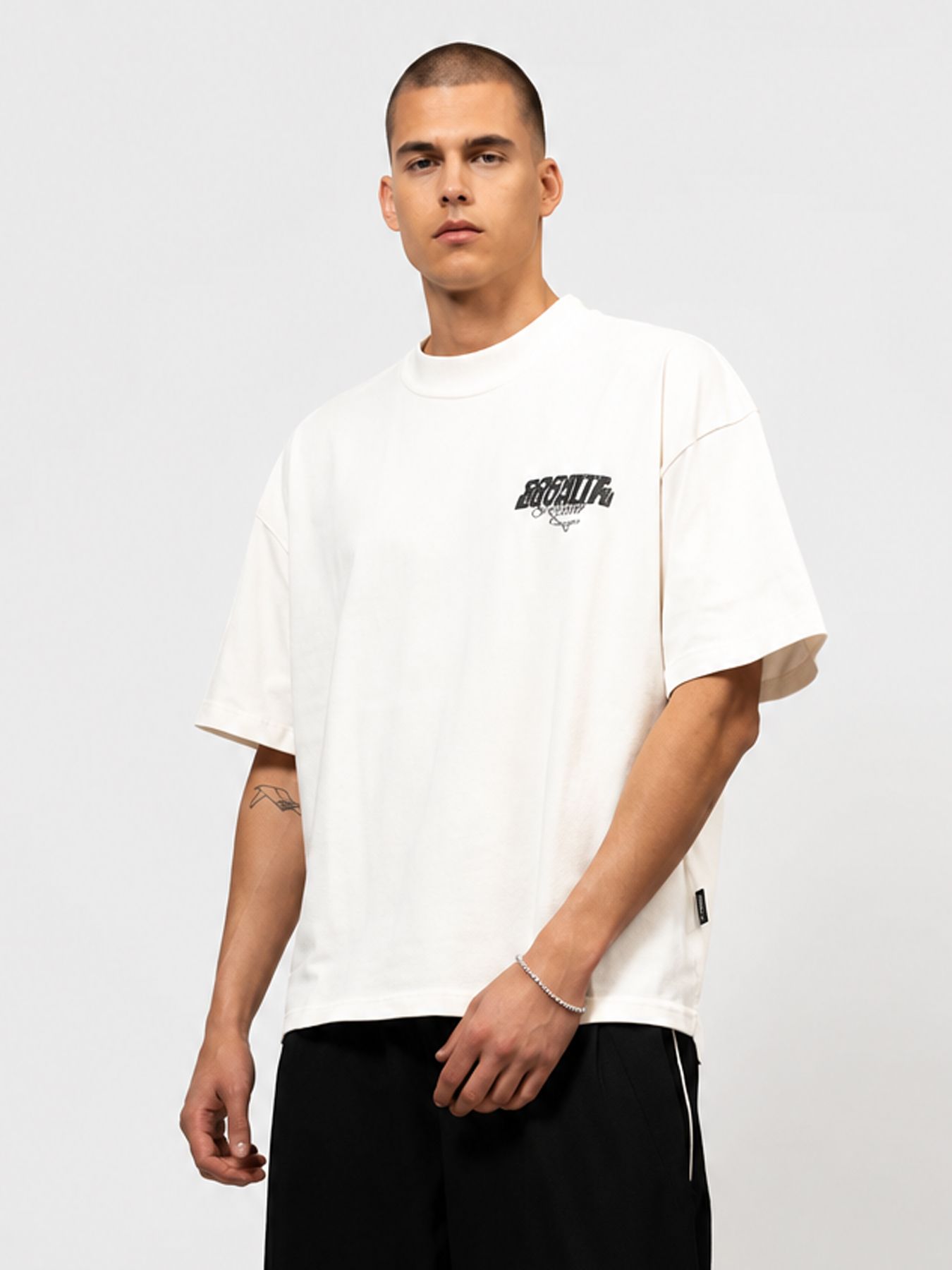 Equalité Societe resort boxy tee off white 00118780-W2