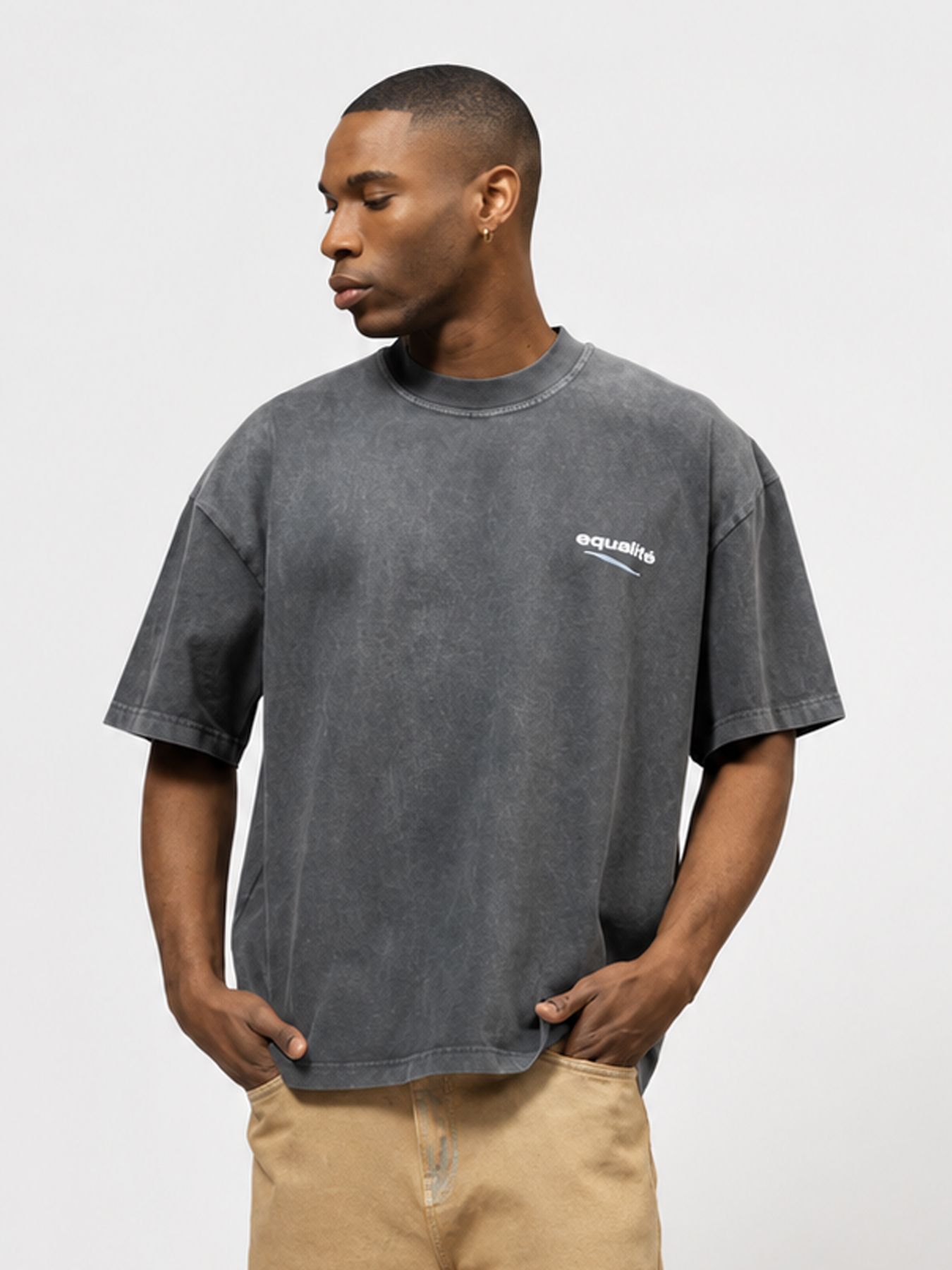 Equalité Golden hour boxy tee Grey 00118781-961