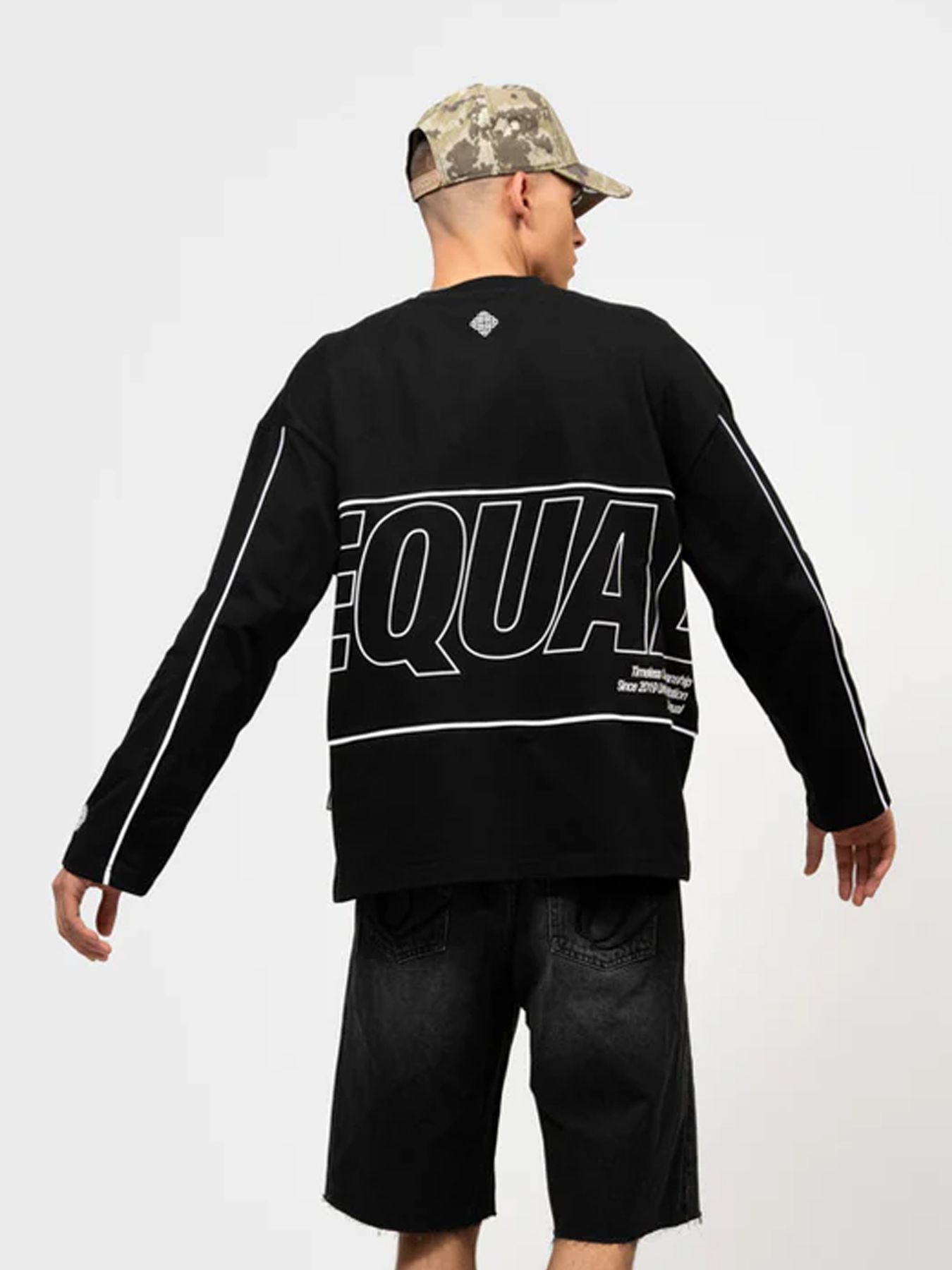 Equalité Bruno line longsleeve Black 2900167196043