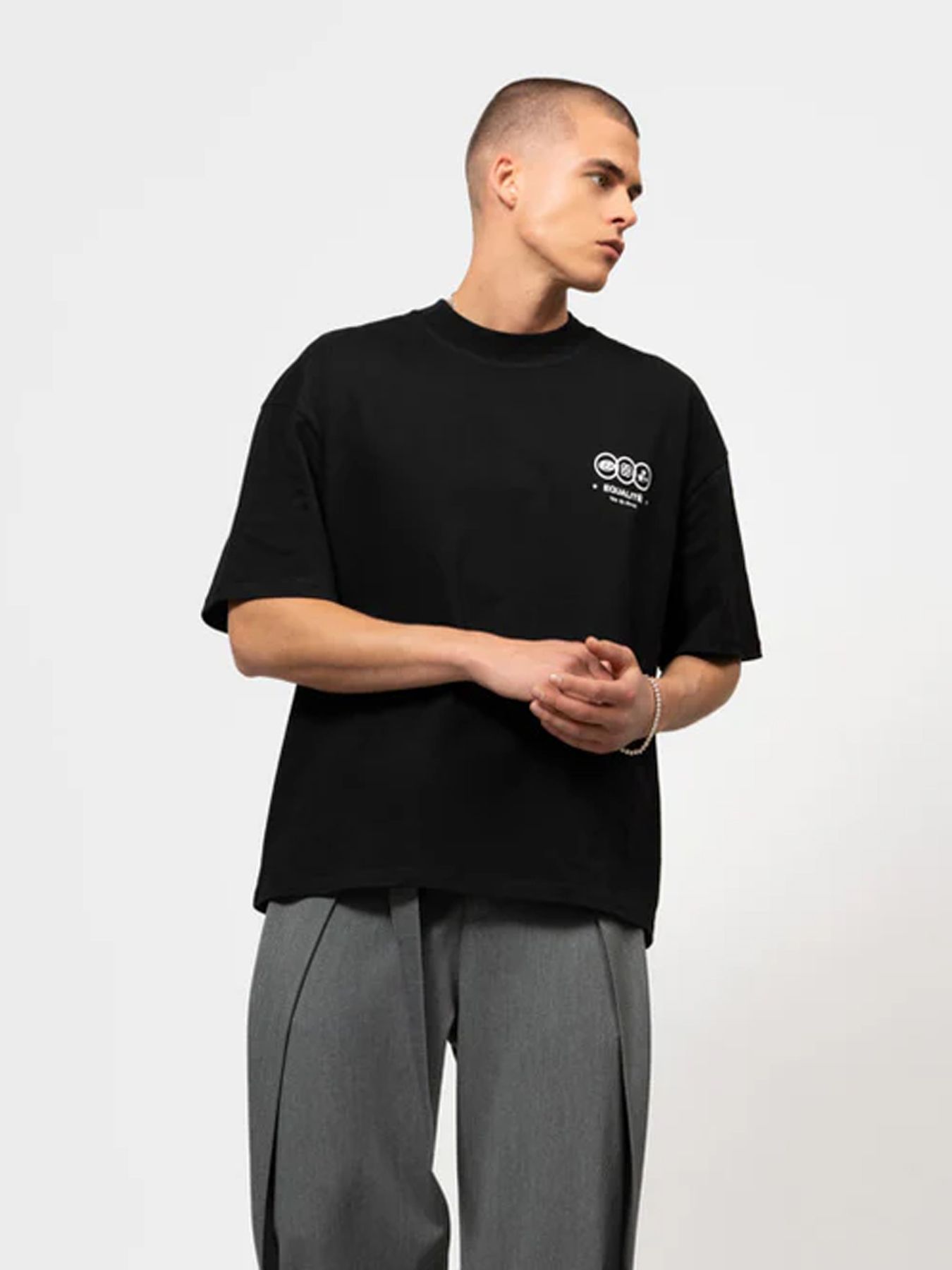 Equalité Universe boxy tee Black 00118793-999