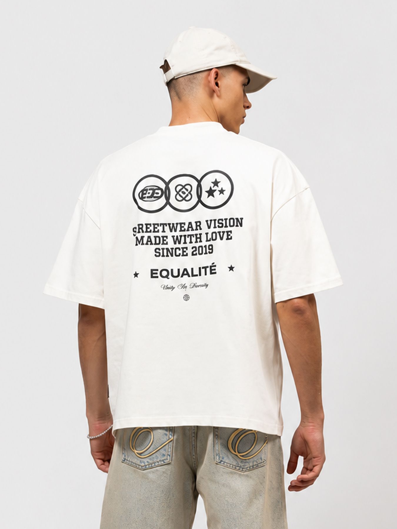 Equalité Universe boxy tee Off White 2900167422043
