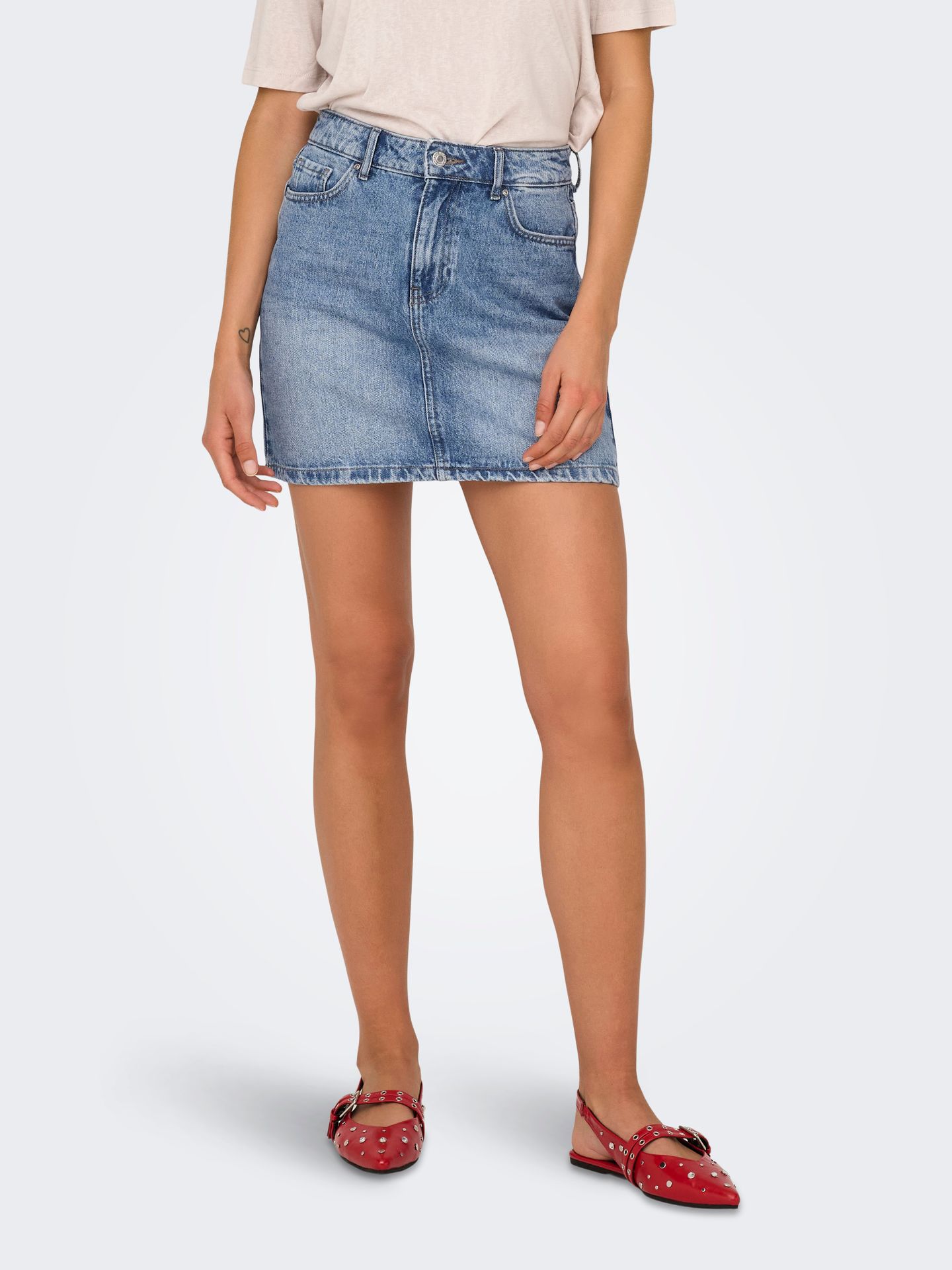 Only ONLSTELLA SHORT SKIRT DNM AZG NOOS Light Blue Denim 2900167199044