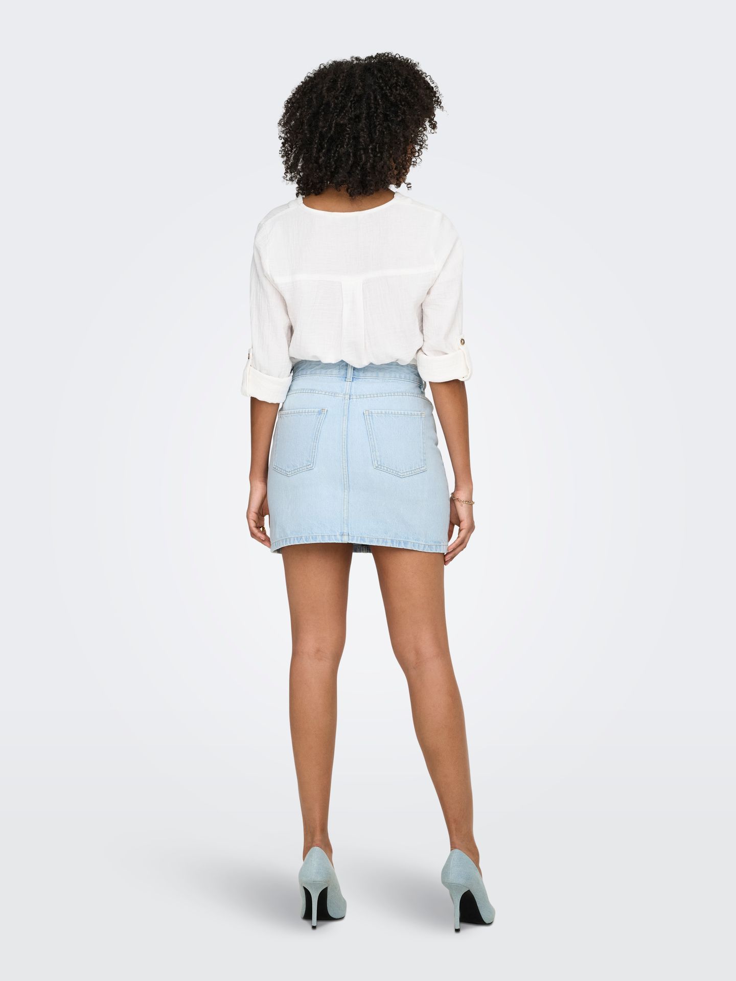 Only ONLSTELLA SHORT SKIRT DNM AZG NOOS Light Blue Bleached Denim 2900167819041