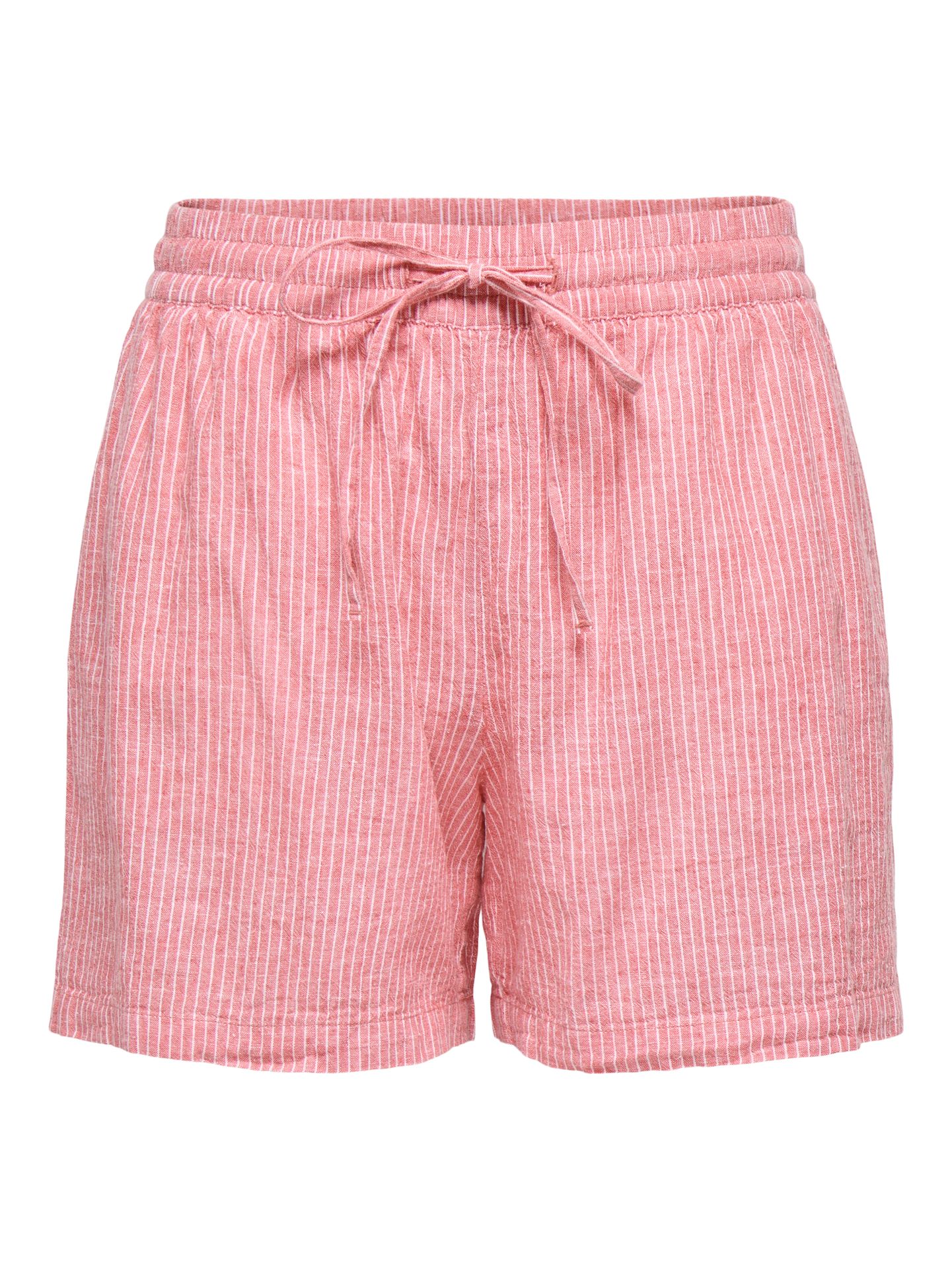Only JDYMILA LINEN HW SHORTS WVN DIA Calypso Coral/CLOUD DANCER 2900167217038