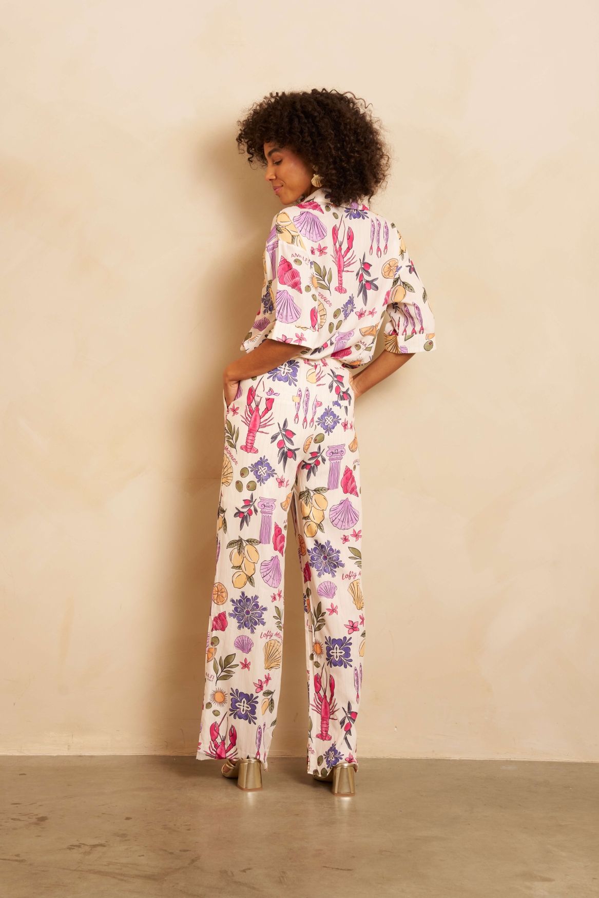 Lofty Manner Trouser Luca 827 multi element print 2900167238040