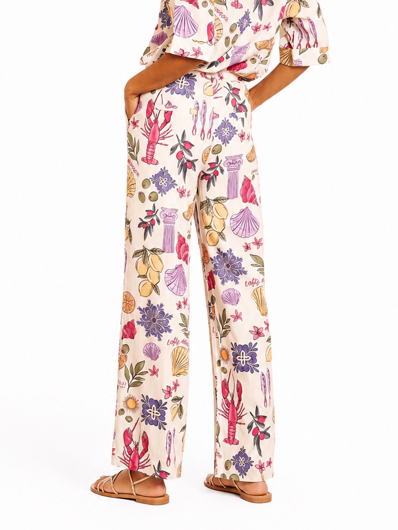 Lofty Manner Trouser Luca 827 multi element print 2900167238040
