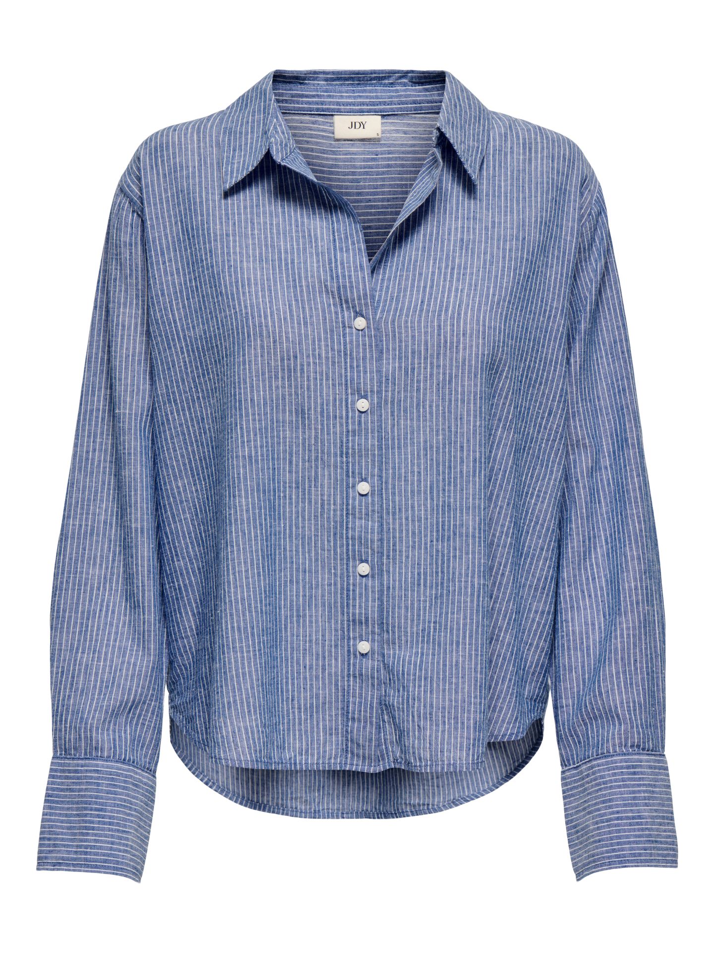 JDY JDYMILA L/S LOOSE LINEN SHIRT WVN D Star Sapphire/CLOUD DANCER 2900167249039