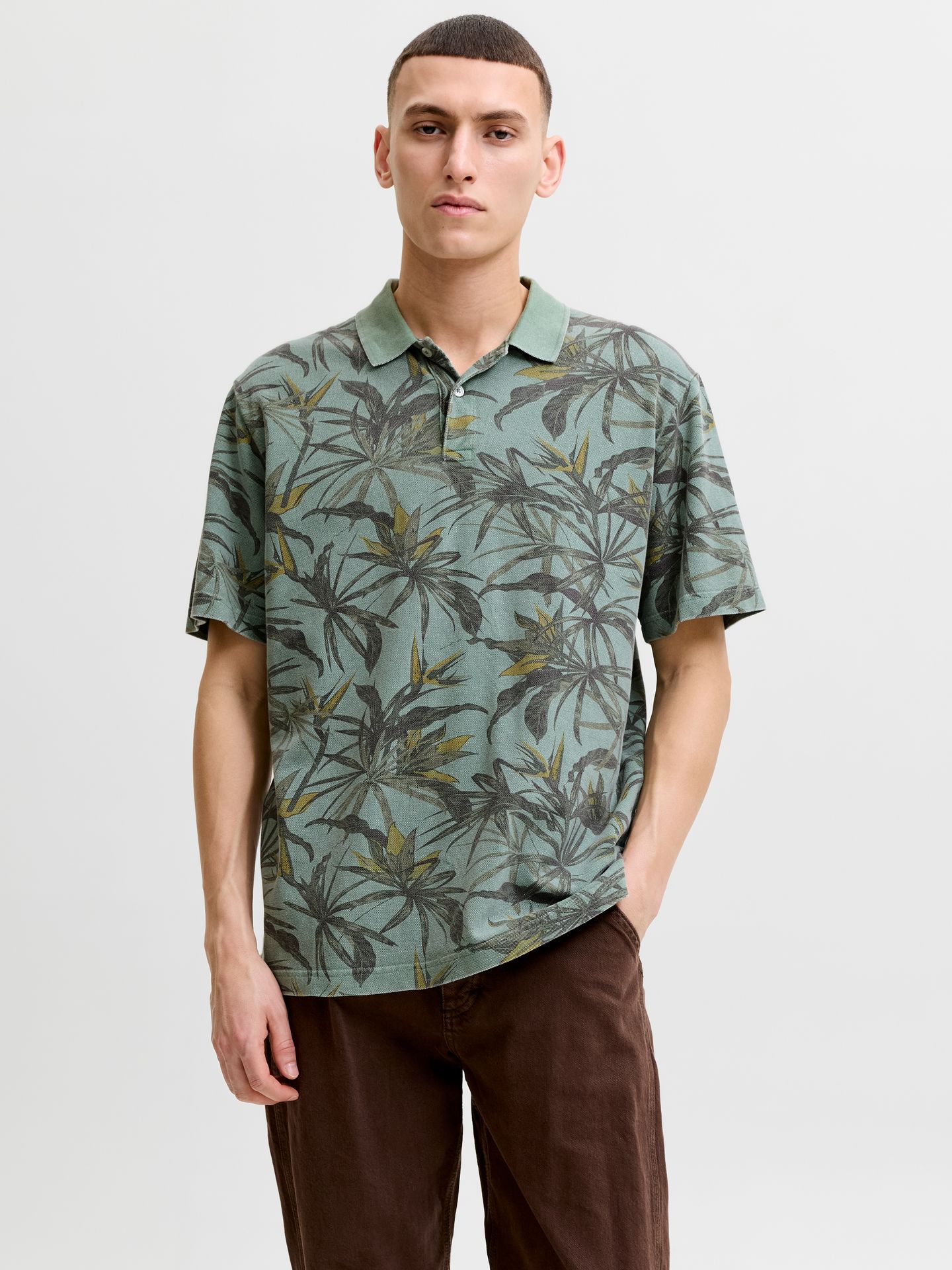 Jack & Jones JPRBLUHAWAII AOP SS POLO Laurel Wreath 2900167275014