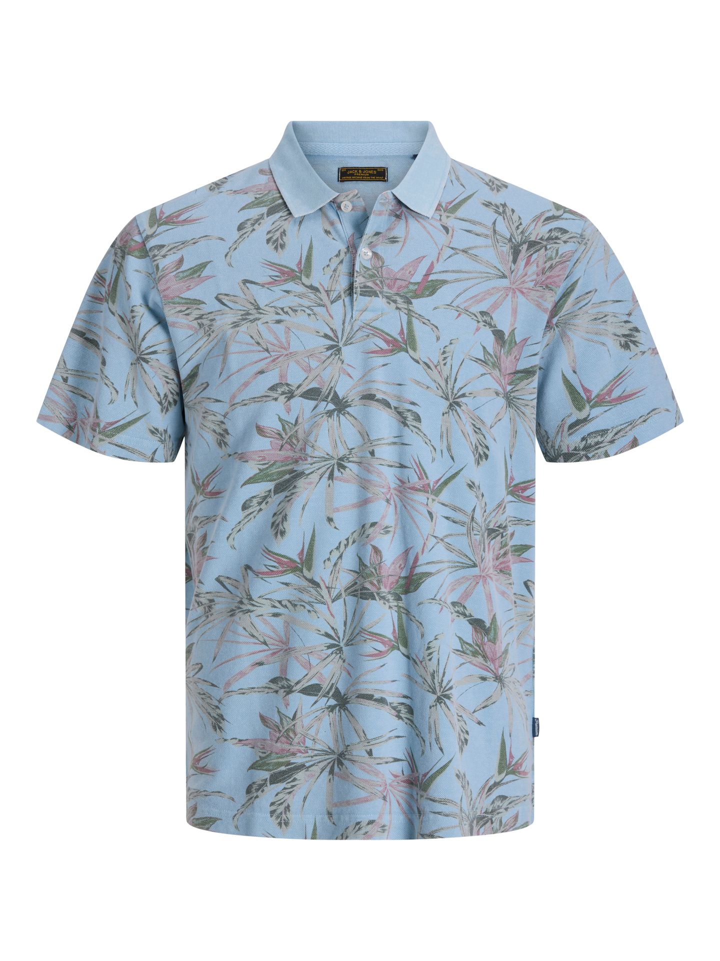 Jack & Jones JPRBLUHAWAII AOP SS POLO Soft Chambray 00118849-EKA26011400003565