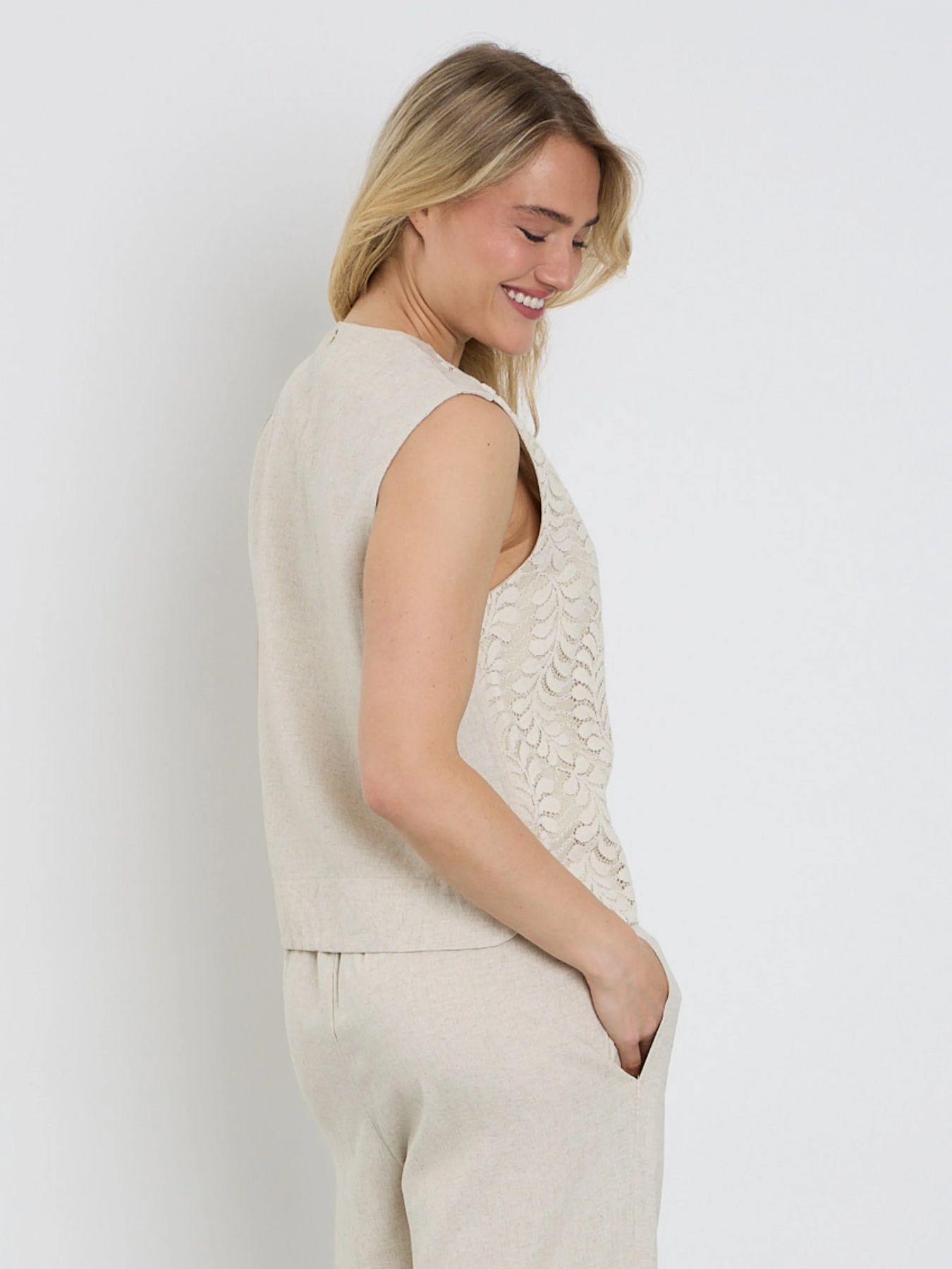 Elvira Gilet Amelia Cream 2900167280148