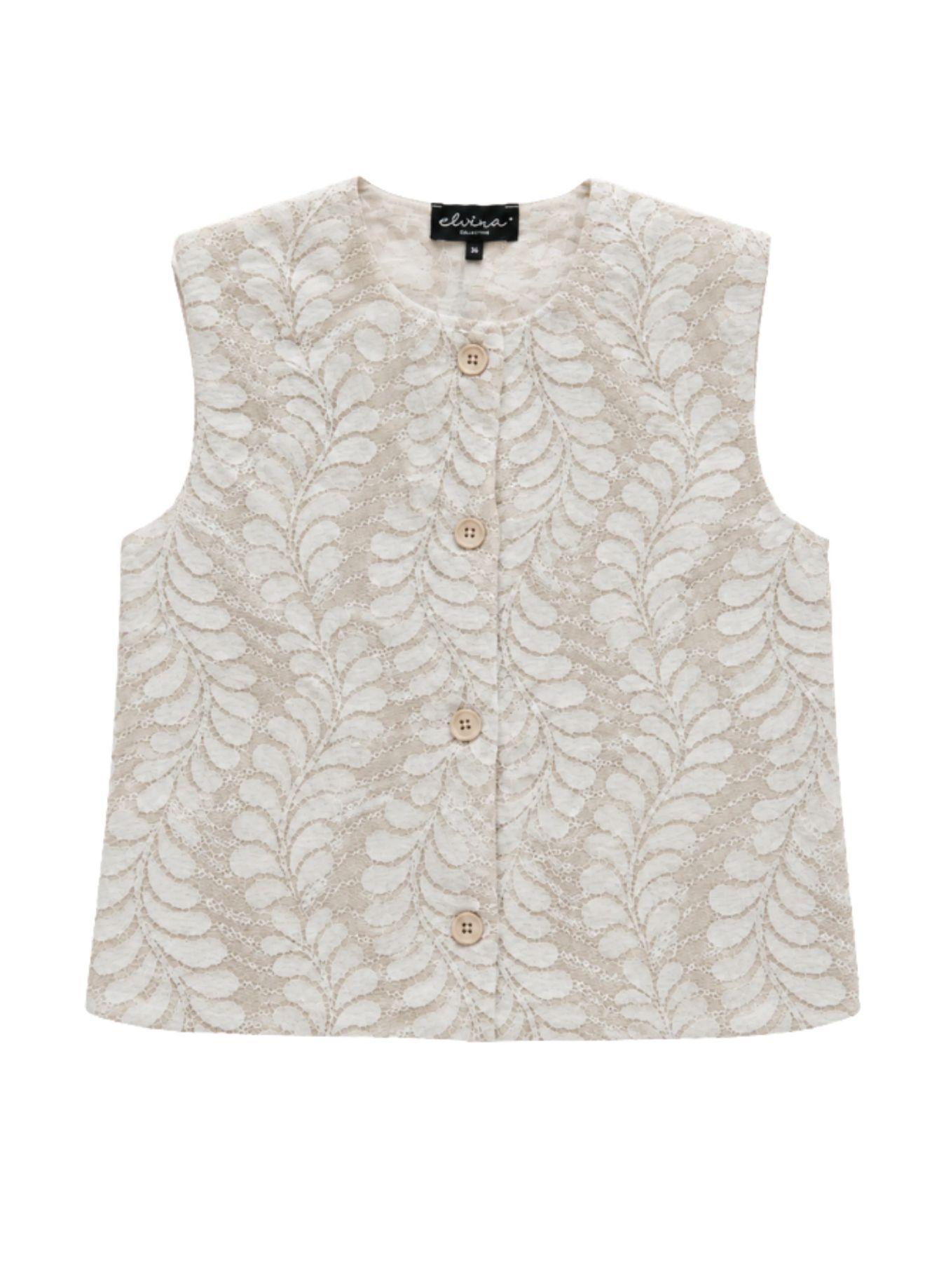Elvira Gilet Amelia Cream 2900167280148