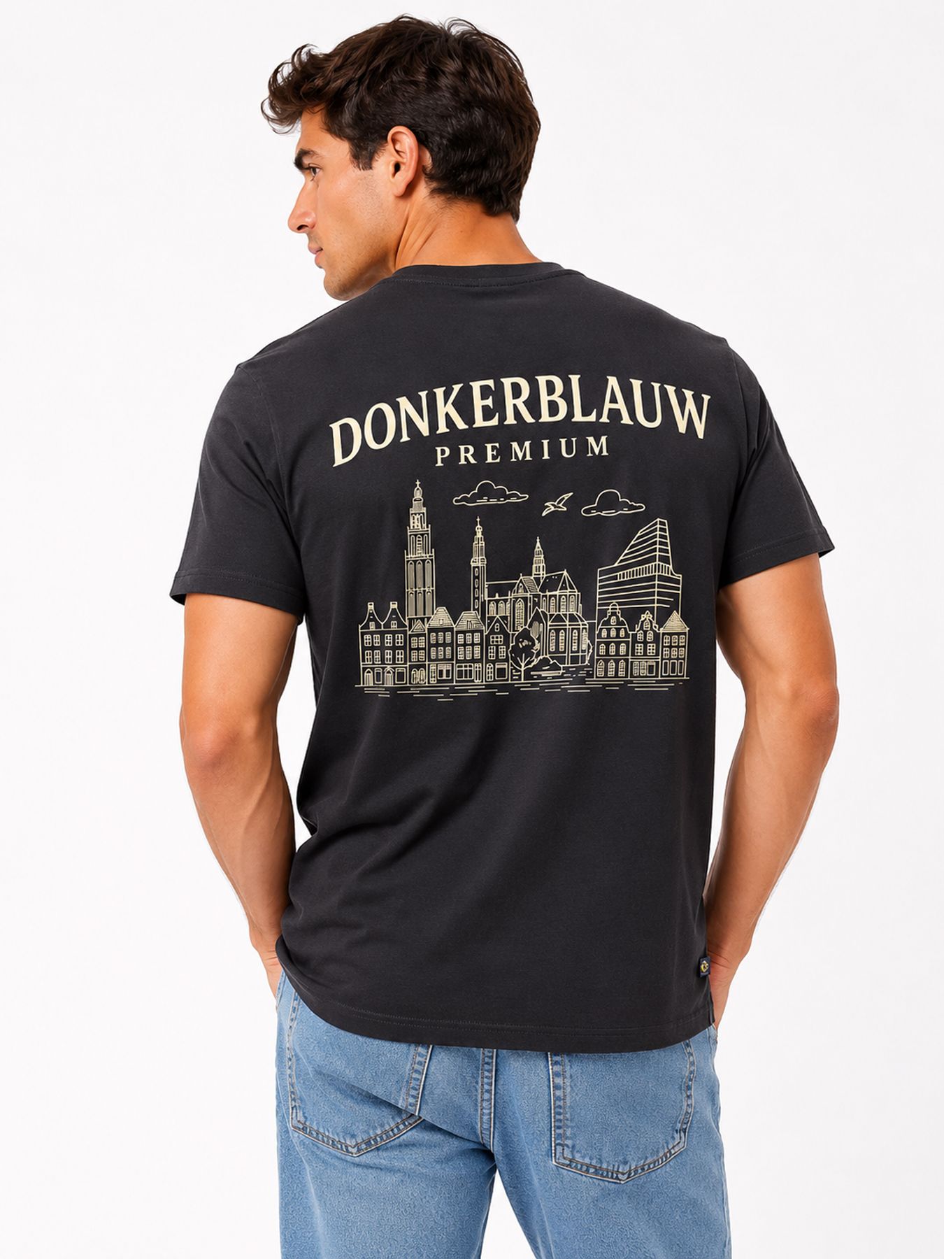 Donker Blauw Db-02 Tee city Navy 00118862-599