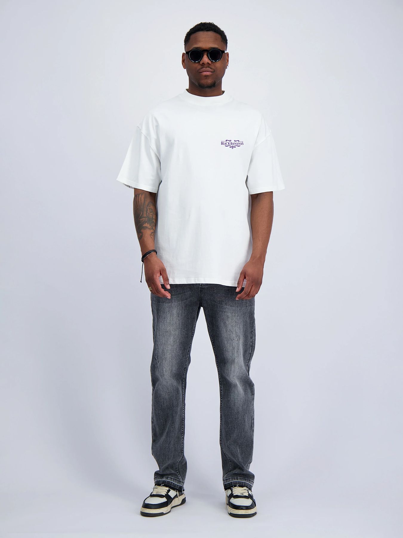 Black Bananas Grape escape tee White 00118870-002